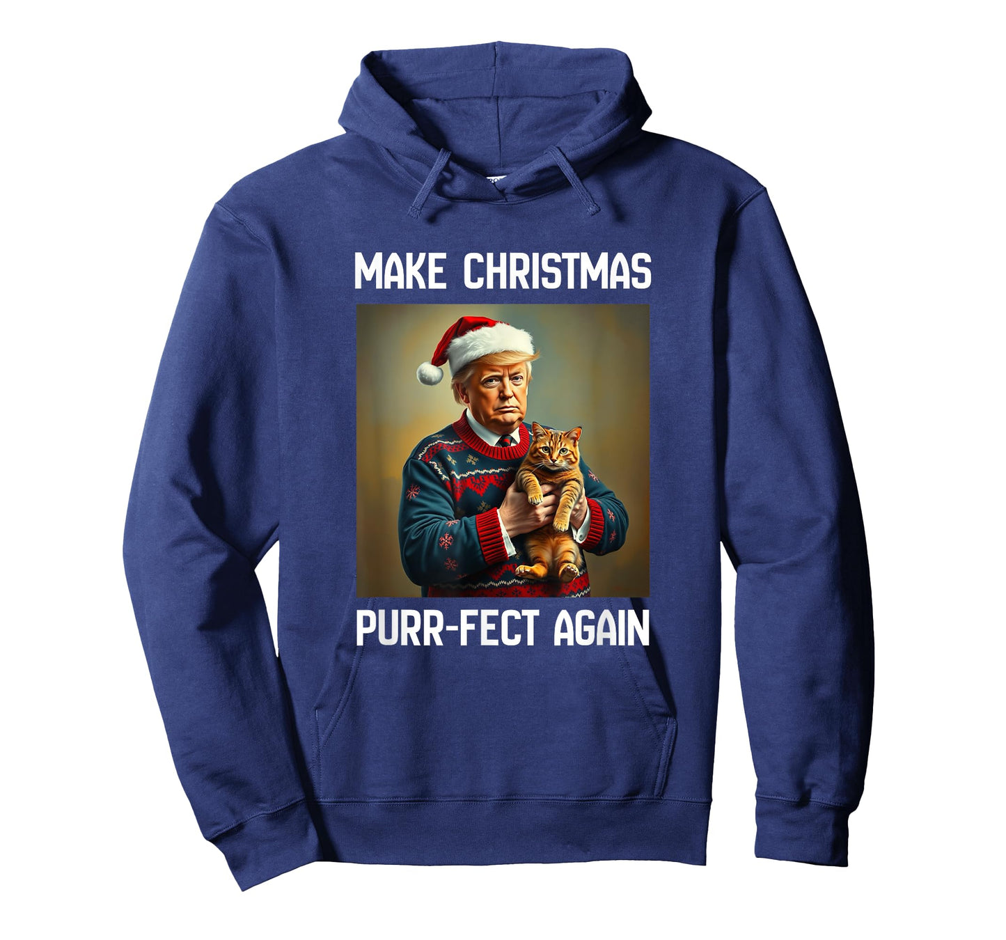 Cats for Trump Make Christmas Purr-fect Again T-Shirt
