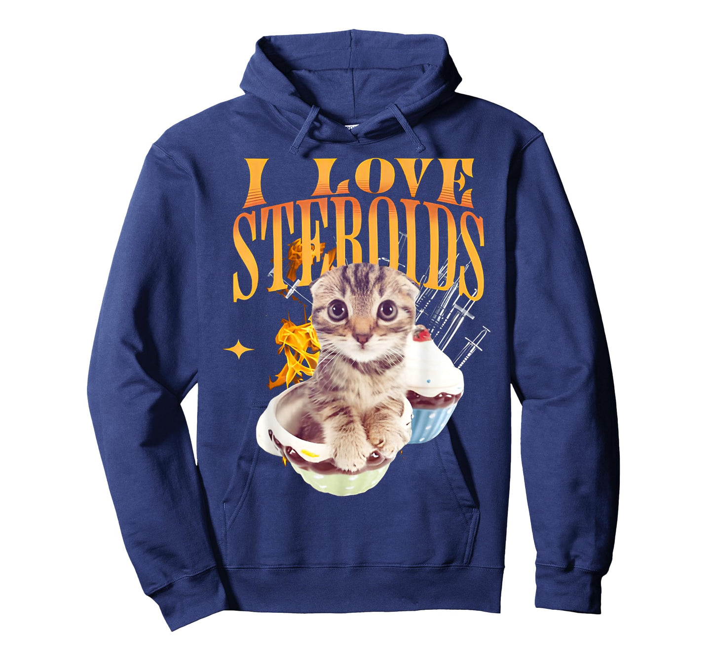I Love Steroids CAT Funny Meme Cute T-Shirt