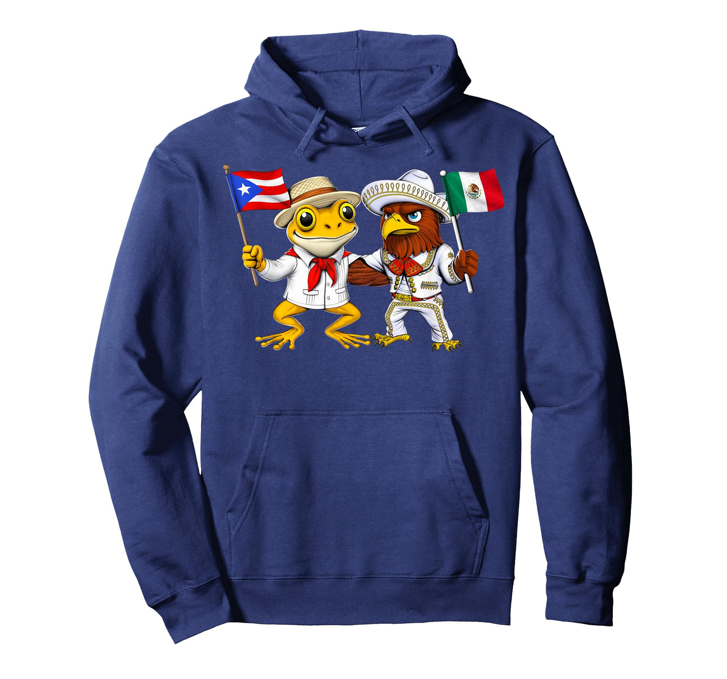 Puerto Rican Coqui Frog Mexican Eagle Mexico Flag Boricua T-Shirt