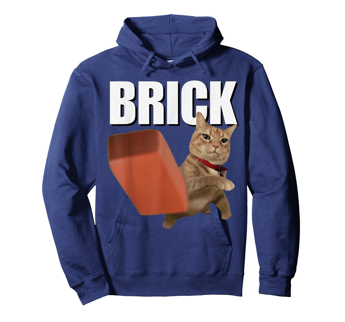 Funny Cat Throwing Brick Cat Silly Meme T-Shirt