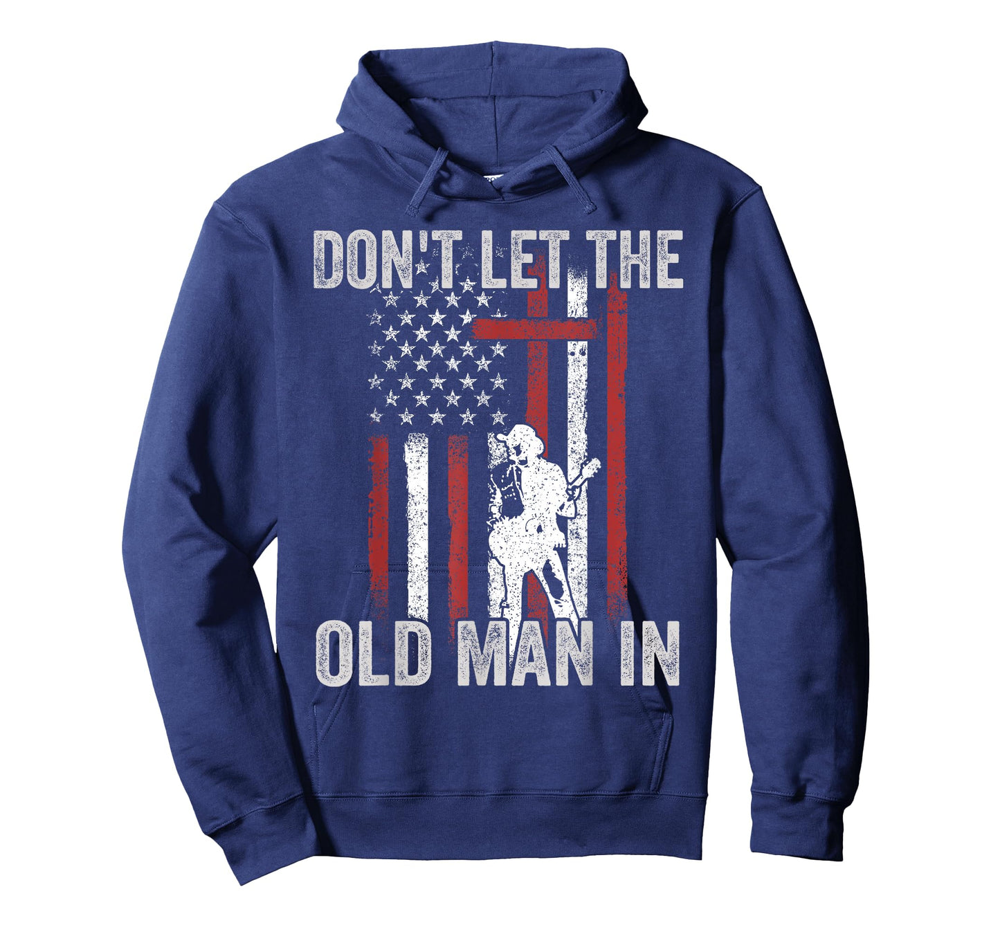 Don't LET The Old Man in Vintage American Flag T-Shirt
