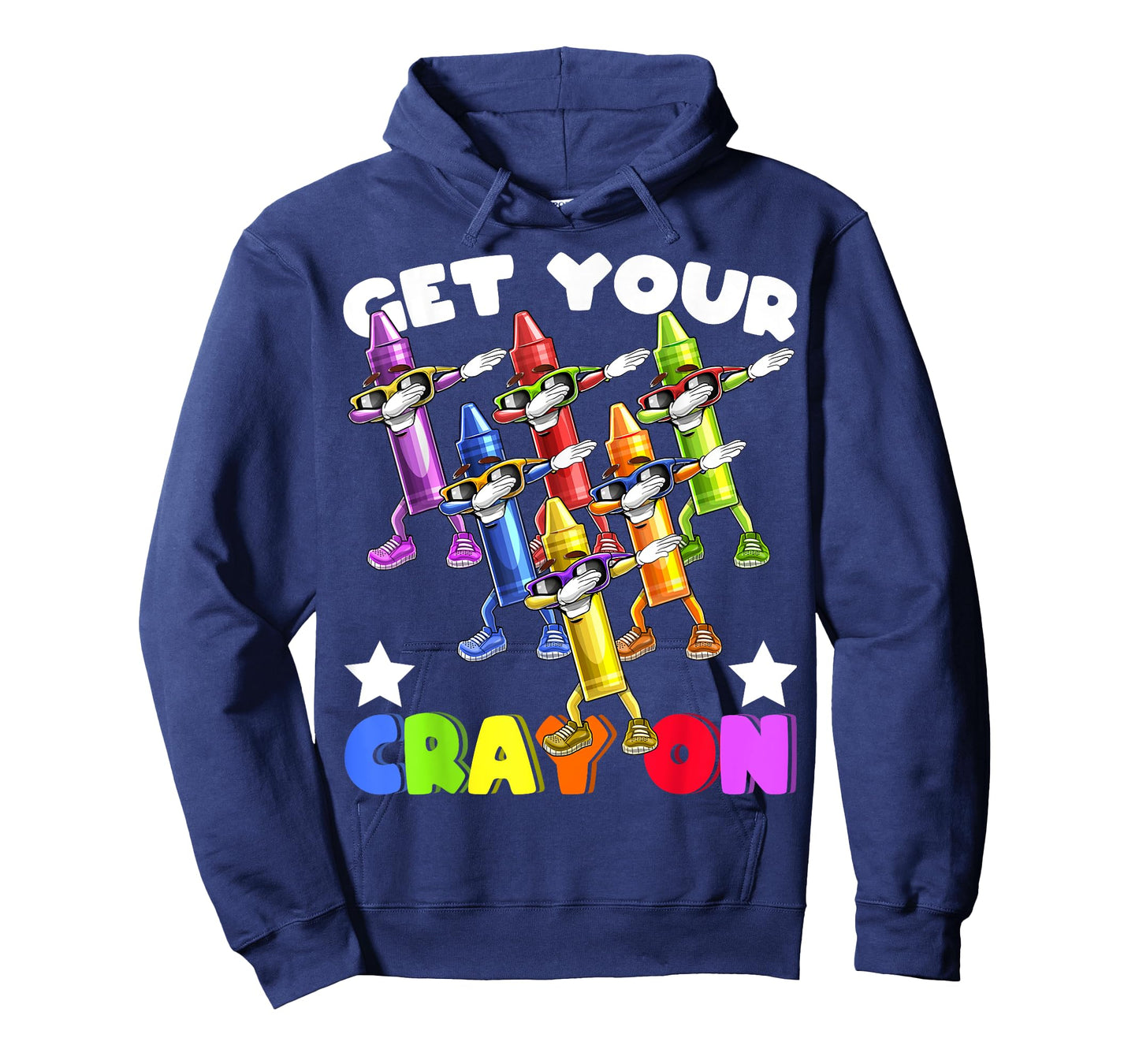Get Your Cray On Dabbing Crayons Back to School Shirt Kids T-Shirt