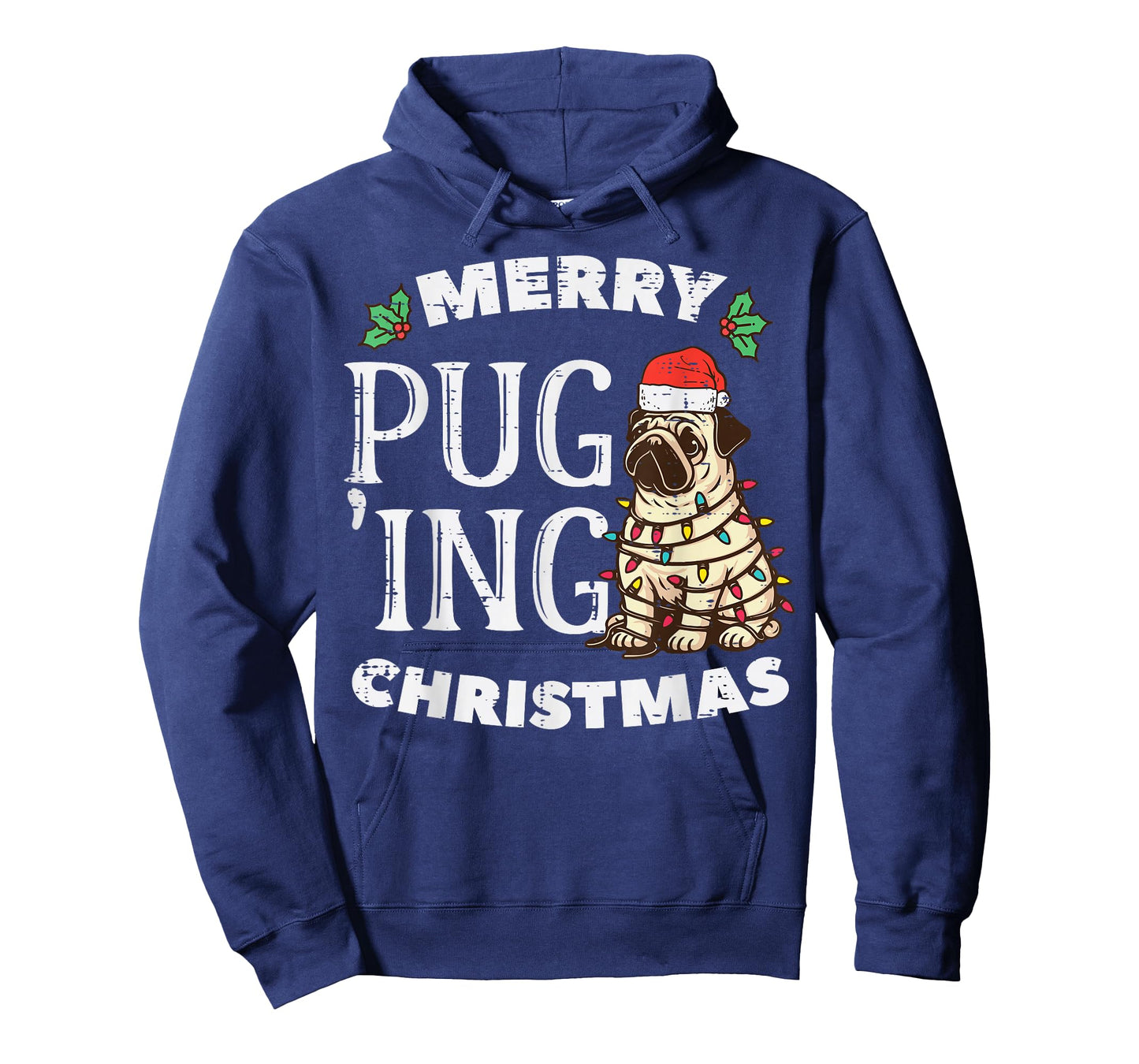 Merry Pug Ing Christmas Dog Cute Puging Xmas Men Women Kids T-Shirt