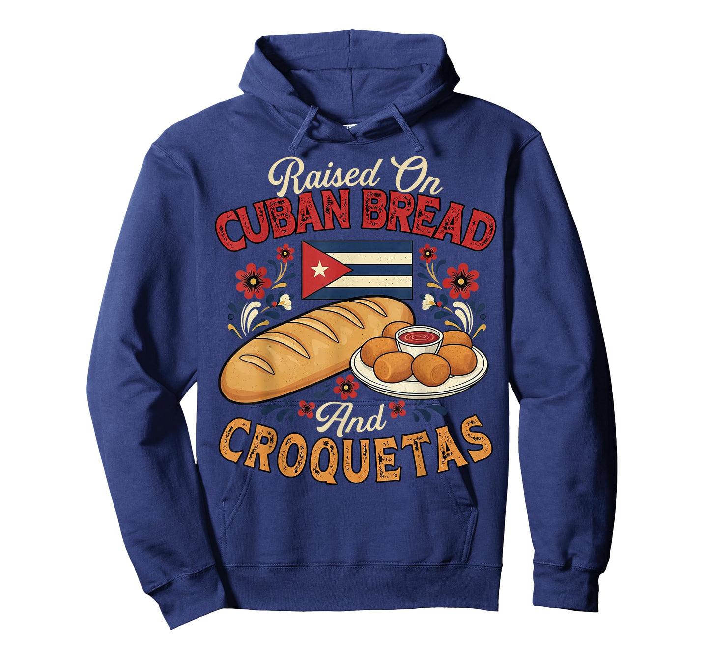 Raised on Cuban Bread and Croquetas Retro Latin Heritage T-Shirt