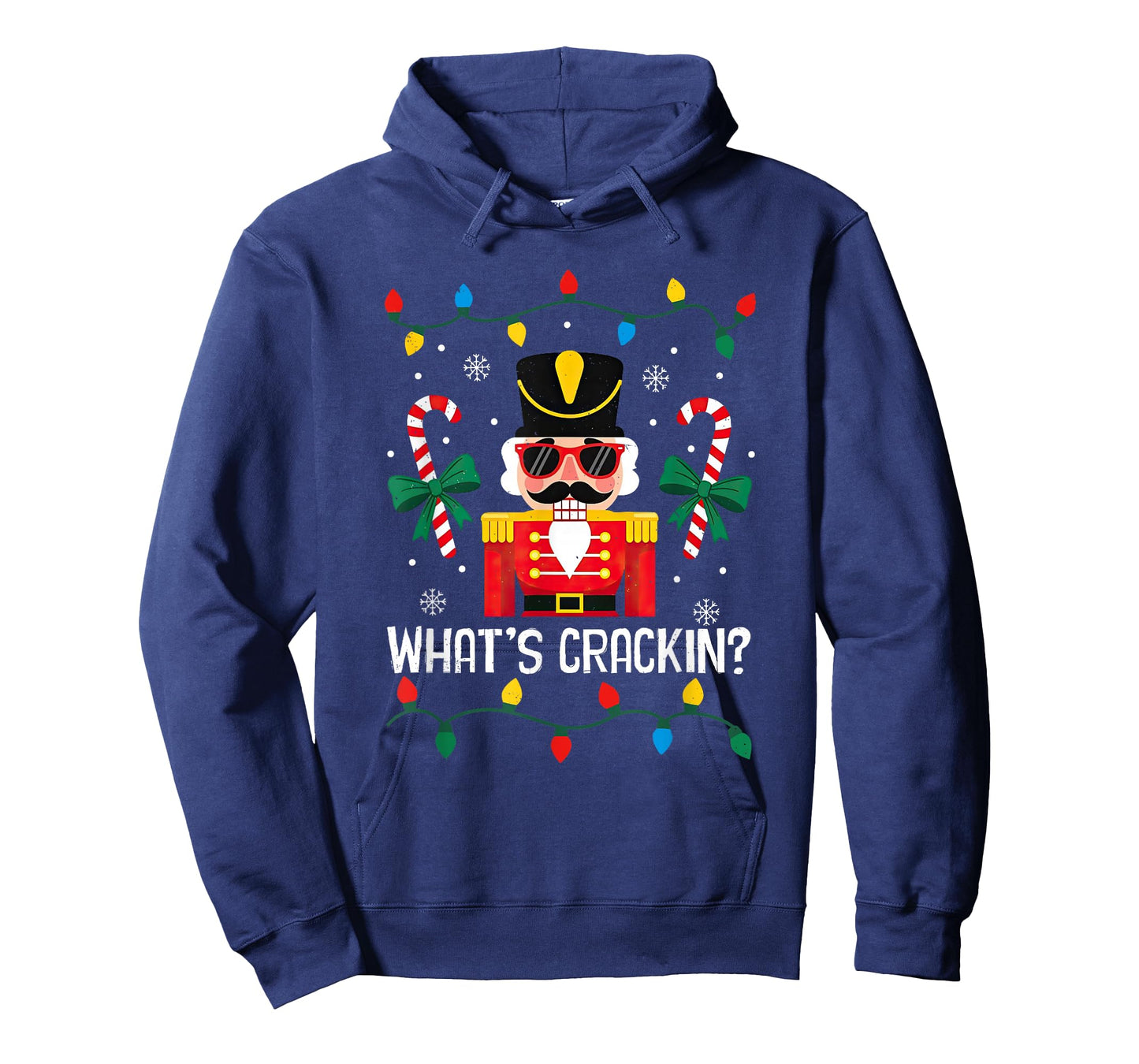 What's Crackin Nutcracker Christmas Candy Cane Coquette Bow T-Shirt