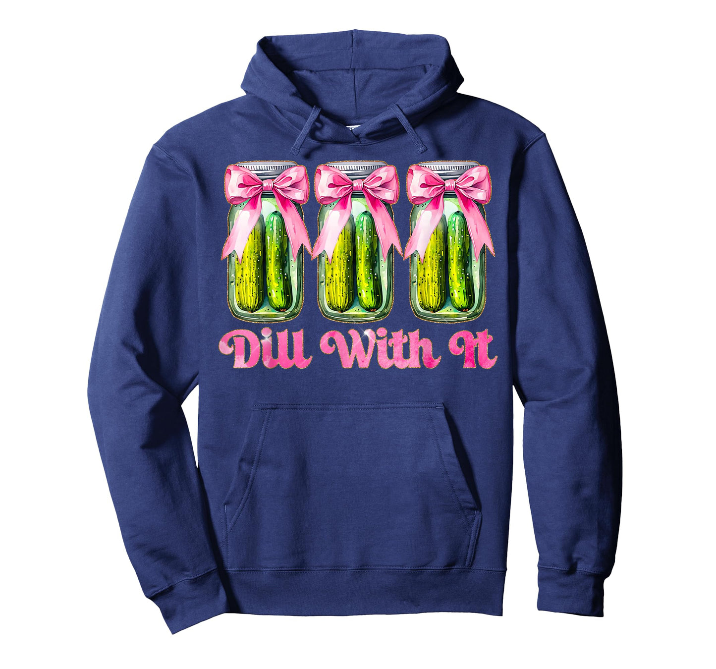Cute Just Dill With It Coquette Bow Canned Pickle Women Girl T-Shirt