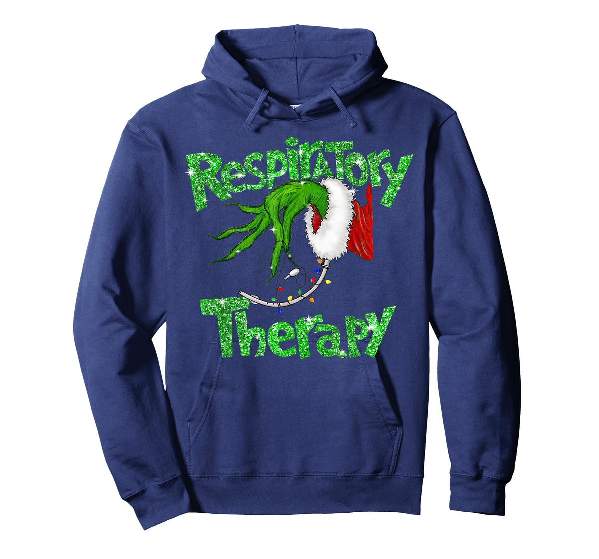 Respiratory Therapy Christmas Pulmonologist Nurse Pajamas T-Shirt