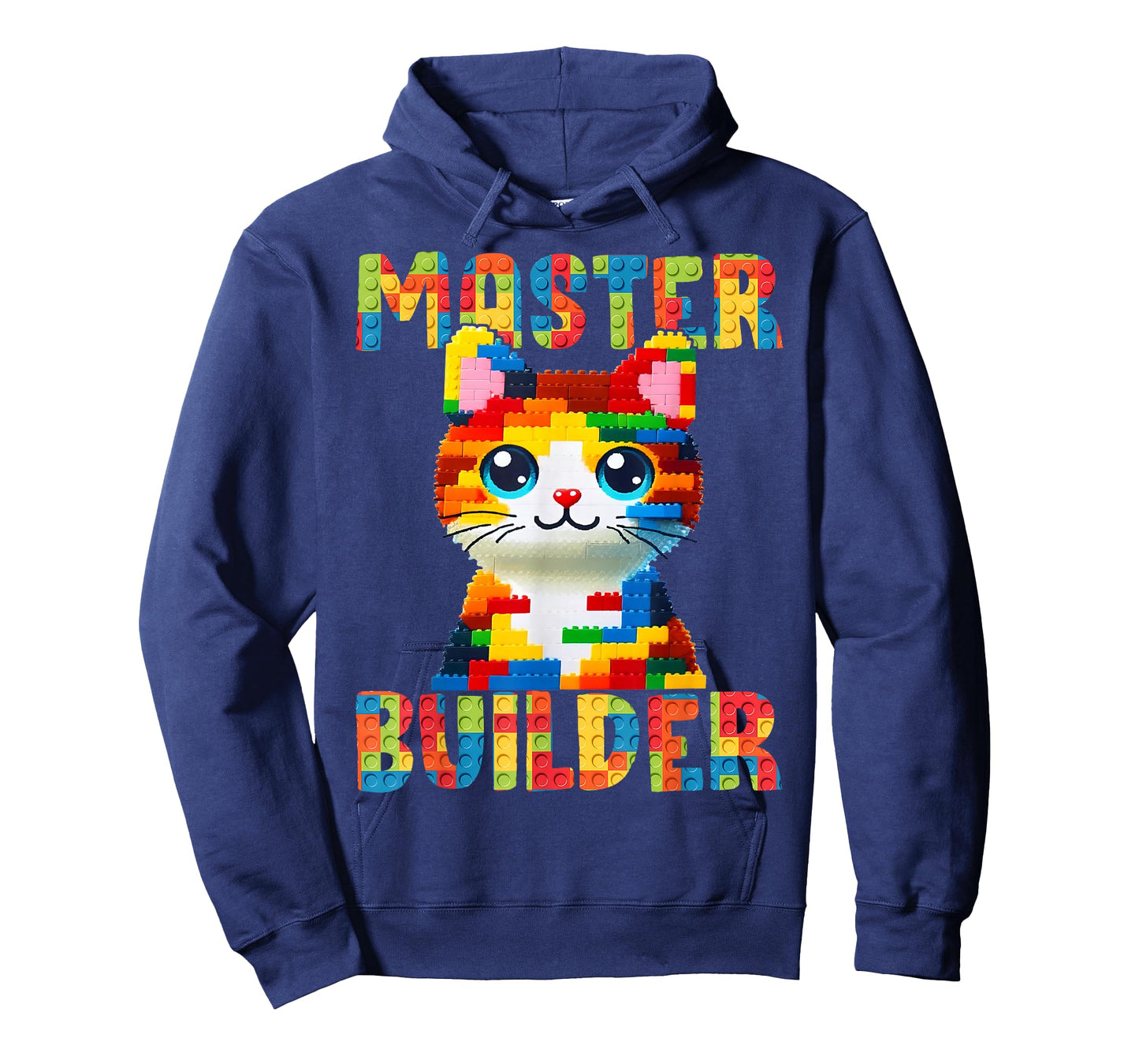 Master Builder Block Building Toy Kids Girls Cat Lover T-Shirt
