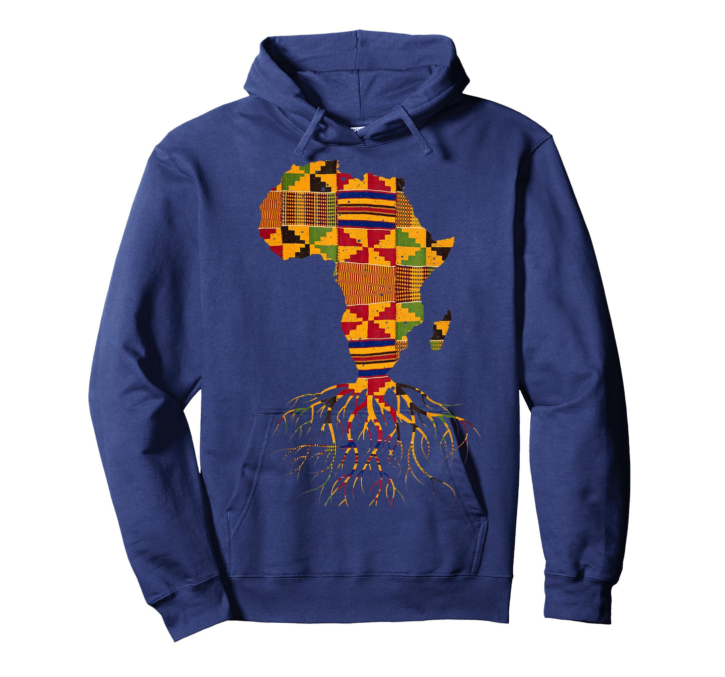 Cool Africa Map Shirt Traditional Kente Cloth African Roots T-Shirt