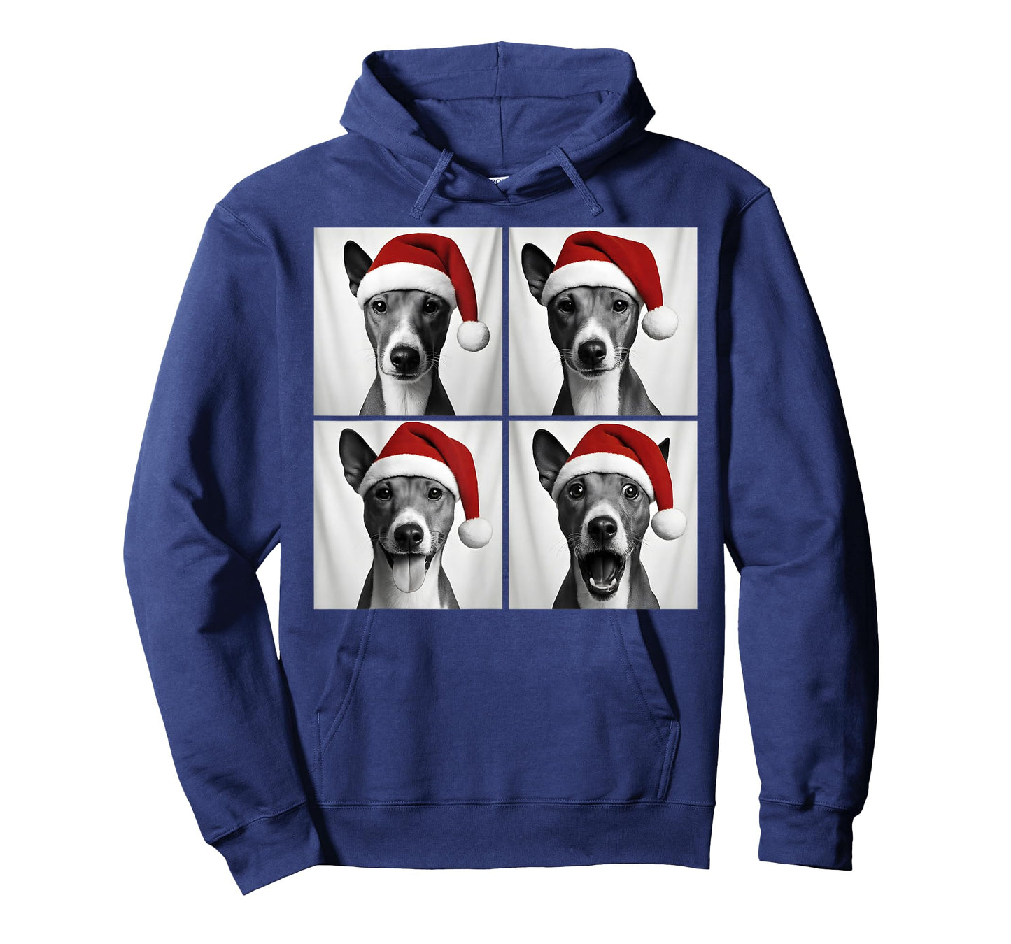 Funny Christmas Basenji Santa Dog Lover Photo Booth T-Shirt