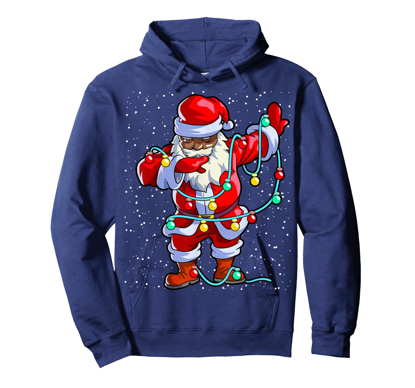 Santa Claus Black Christmas Afro African American Xmas T-Shirt