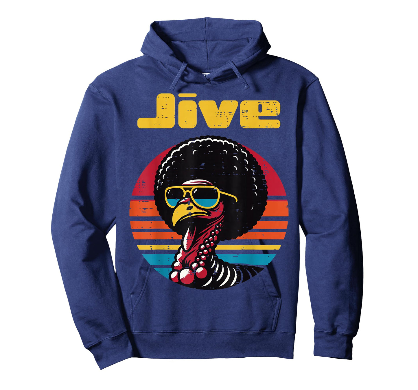 Thanksgiving Afro Turkey Jive Vintage 70s Men Women Kids T-Shirt