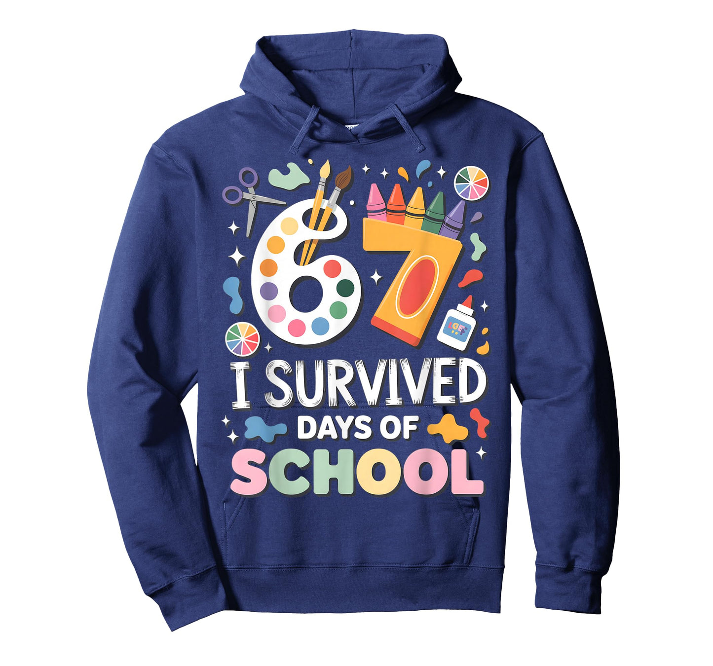 I Survived 67 Days of School - Teachers Students Art Class T-Shirt