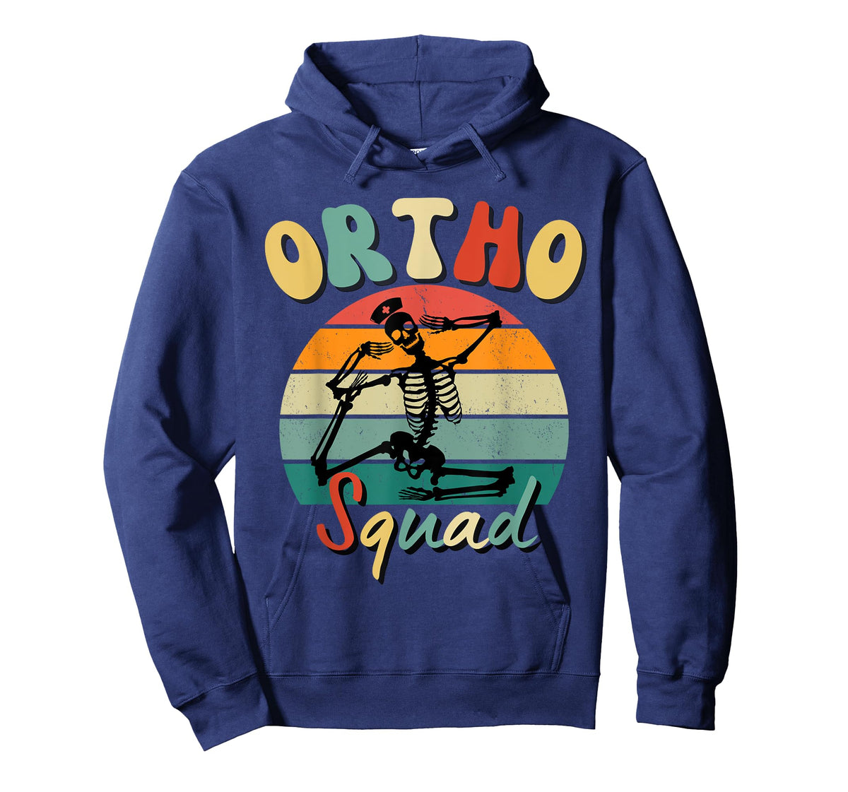 Orthopedics Department Retro Ortho Squad Skeleton Nurse RN T-Shirt