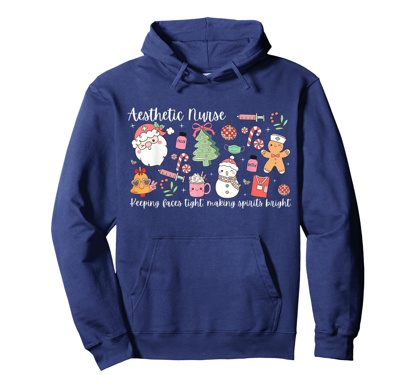 Aesthetic Nurse Santa Botox Injector RN Dermatology Xmas T-Shirt
