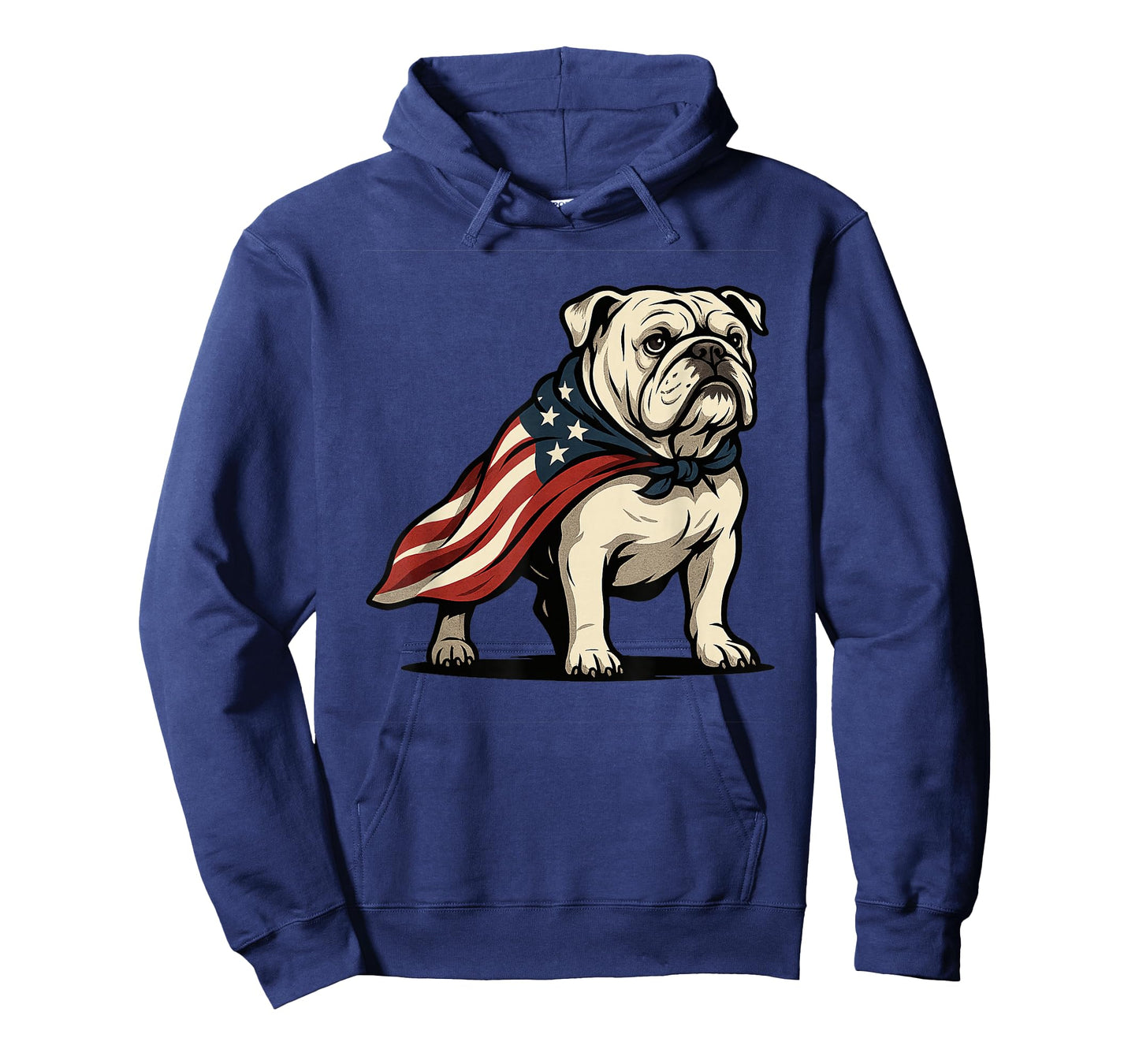 Patriotic Bulldog 4th of July Funny Dog Lover American Flag T-Shirt