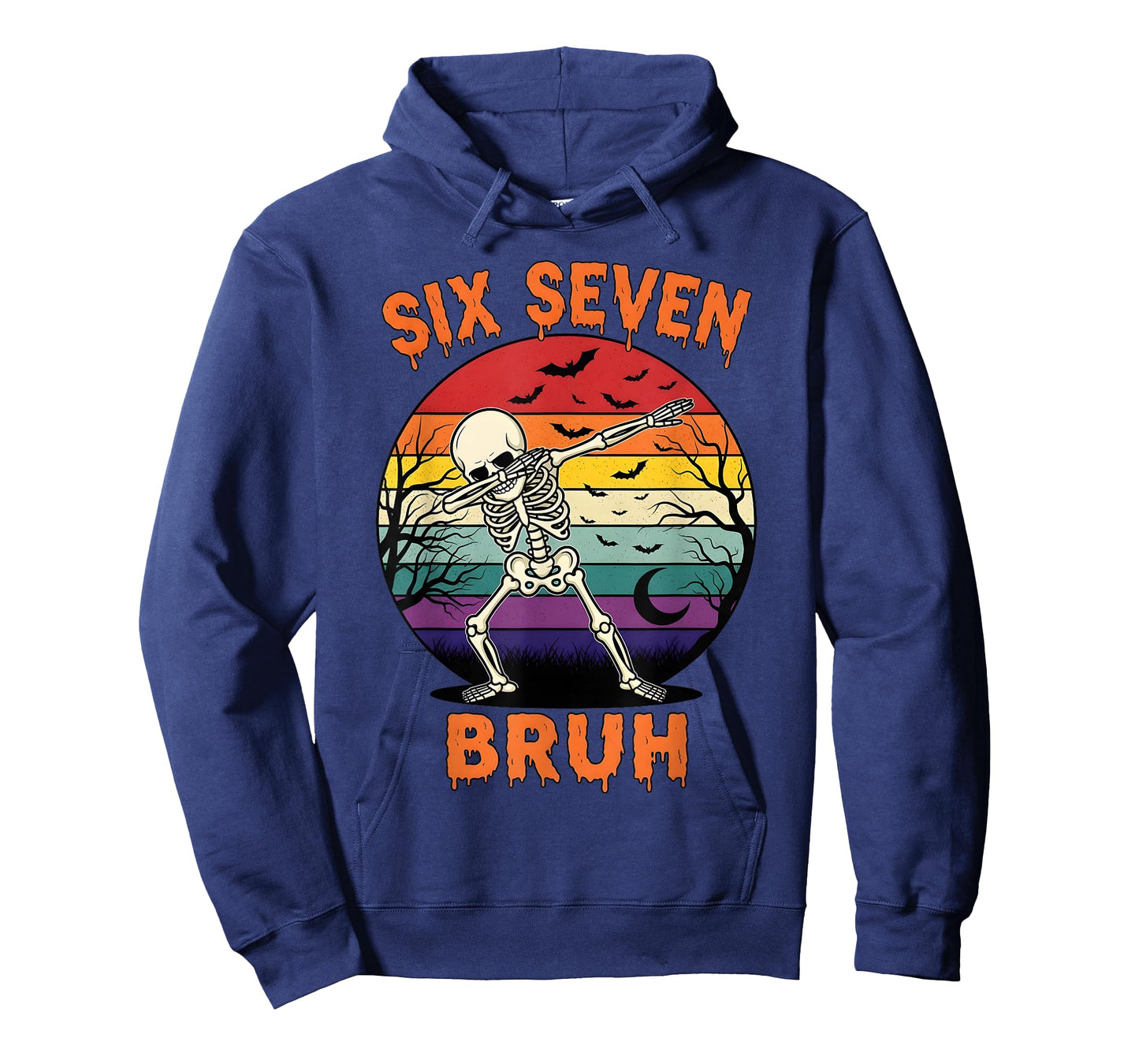 67 Halloween Meme Six Seve Skeleton Numbers Funny Bruh T-Shirt