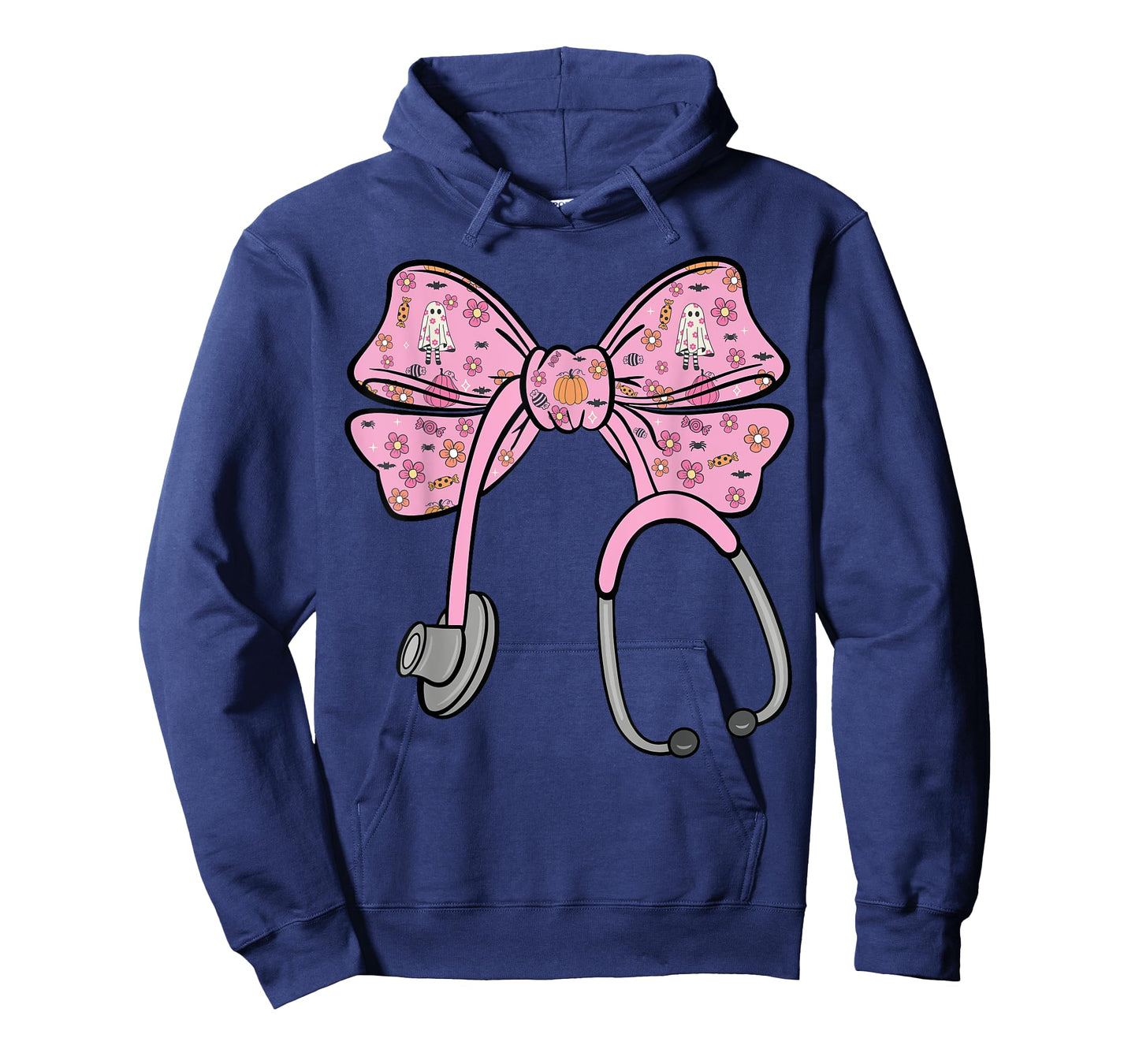Cute Halloween Coquette Bow Stethoscope Cute Nurse T-Shirt