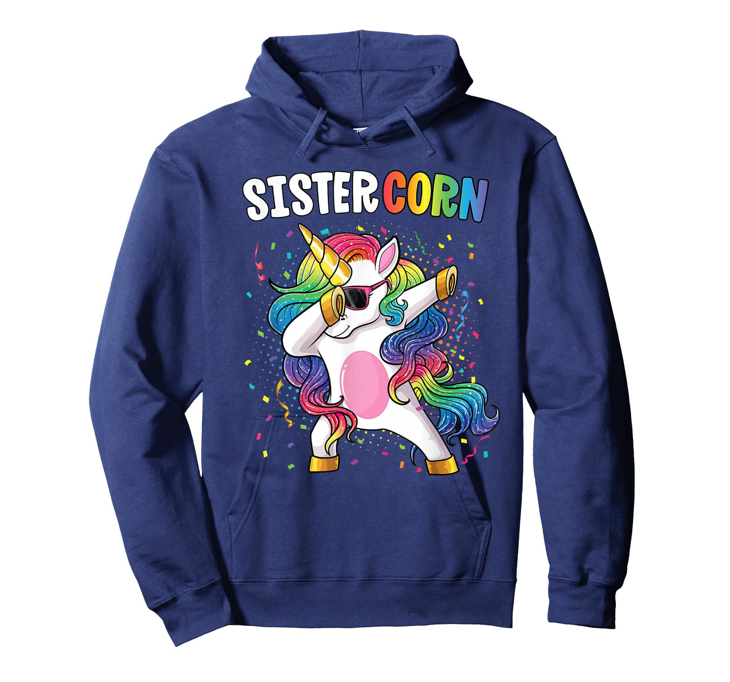 Sistercorn Girls' Shirt Unicorn Birthday Dabbing Sister T-Shirt
