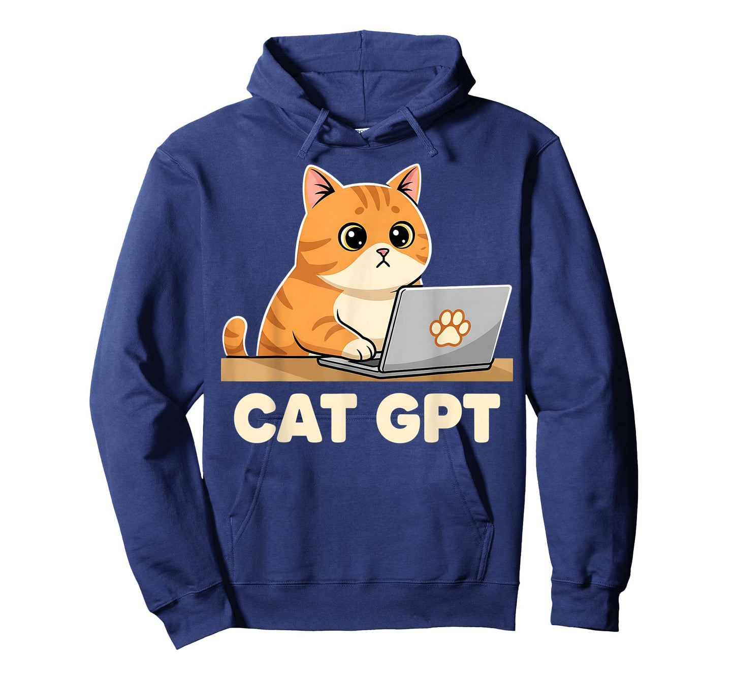 Cat GPT Cute Kitten Pun Funny Graphic T-Shirt