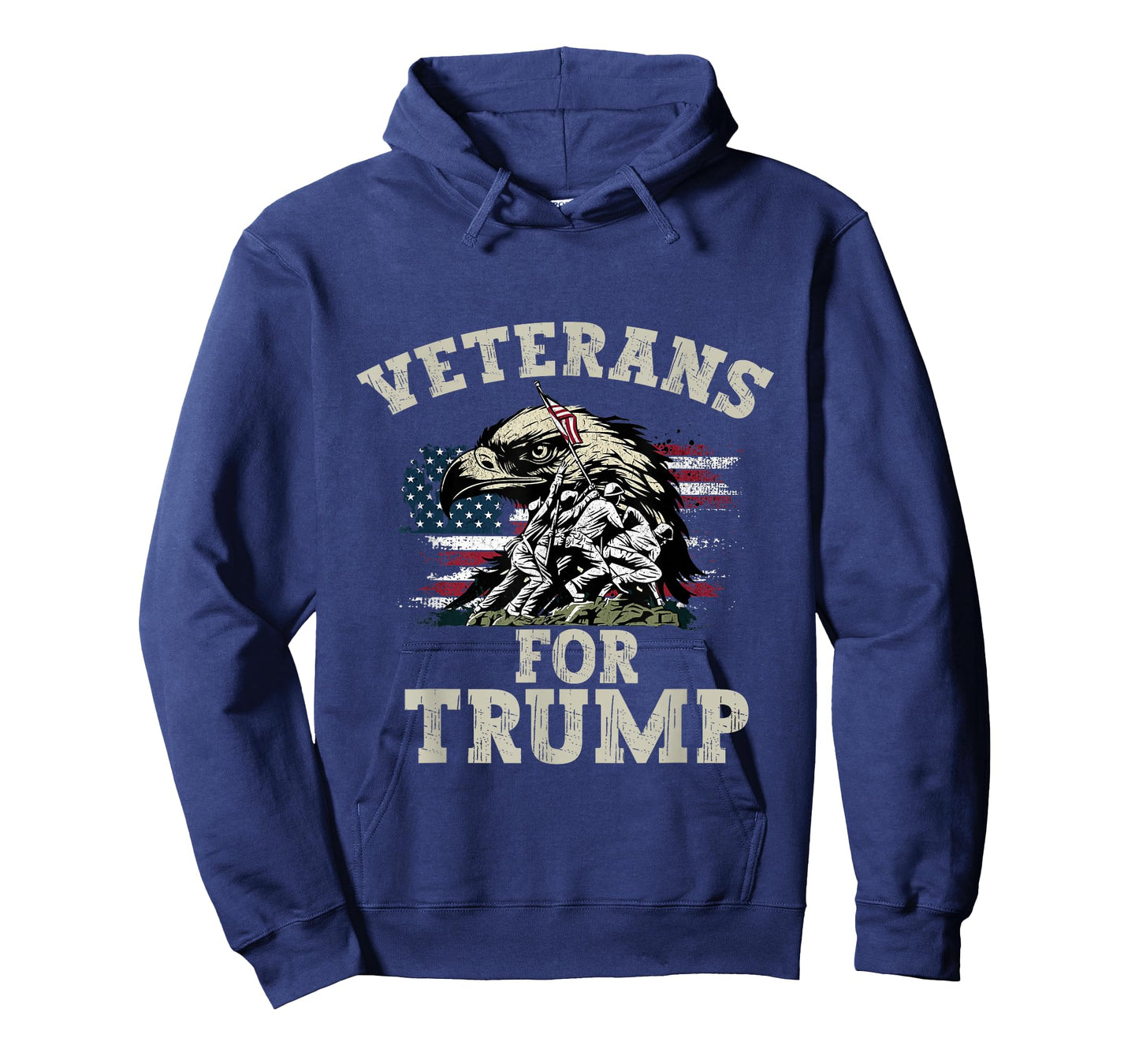 Veterans For Trump 2024 Vintage American Flag Men Women T-Shirt