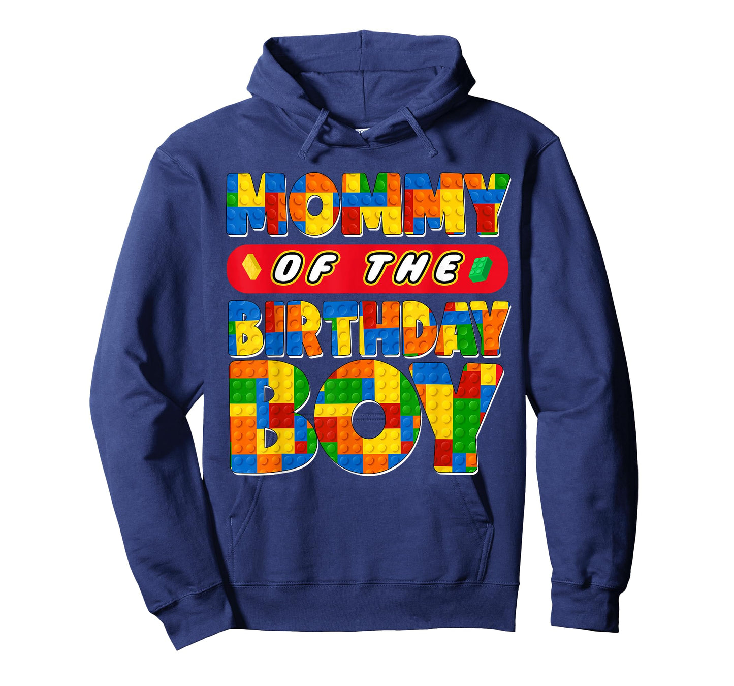 Mom And Dad Mommy Birthday Boy Building Bricks Family Party T-Shirt