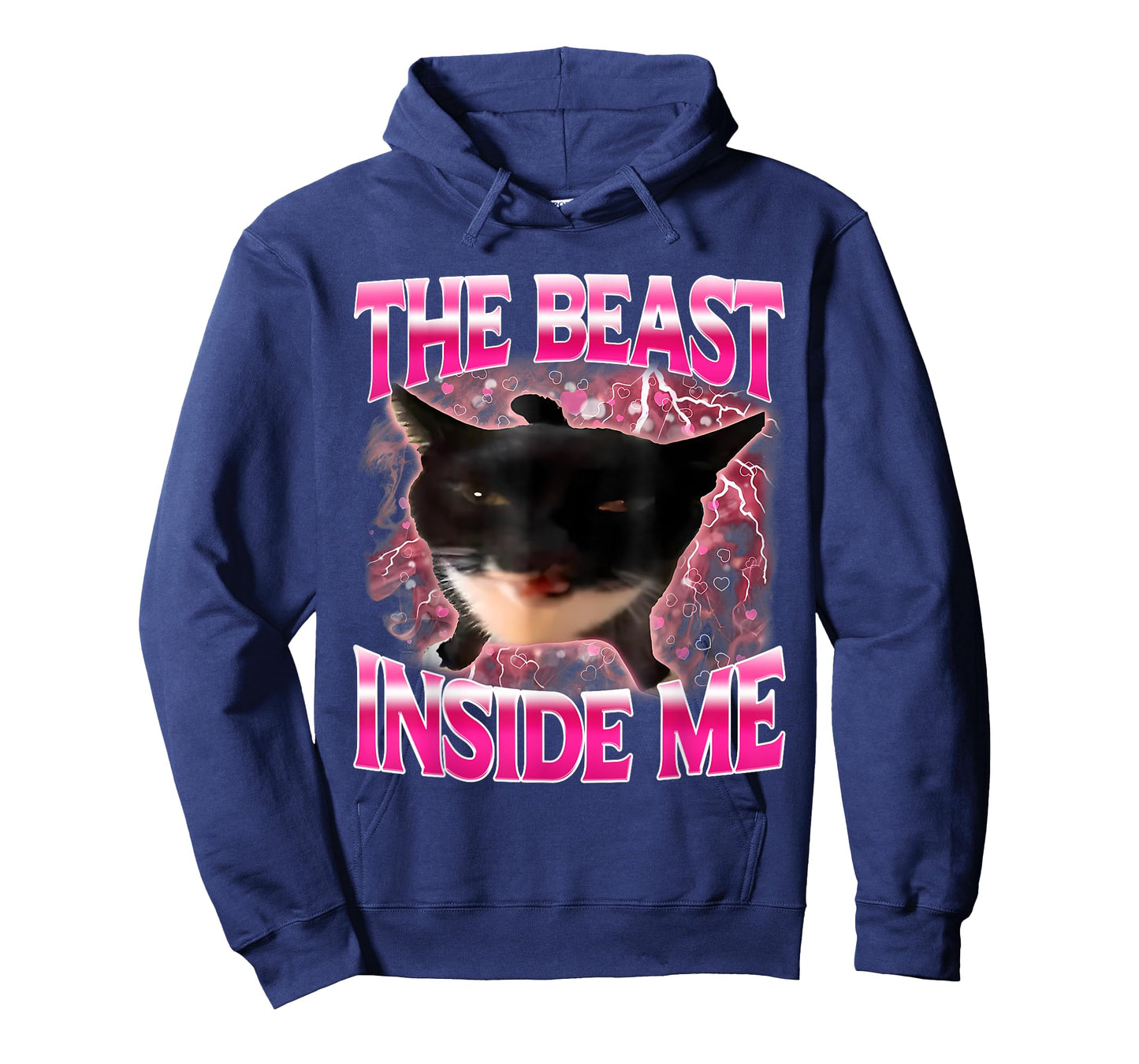 The Beast Inside Me Funny Cat Meme for Men Women Kids T-Shirt