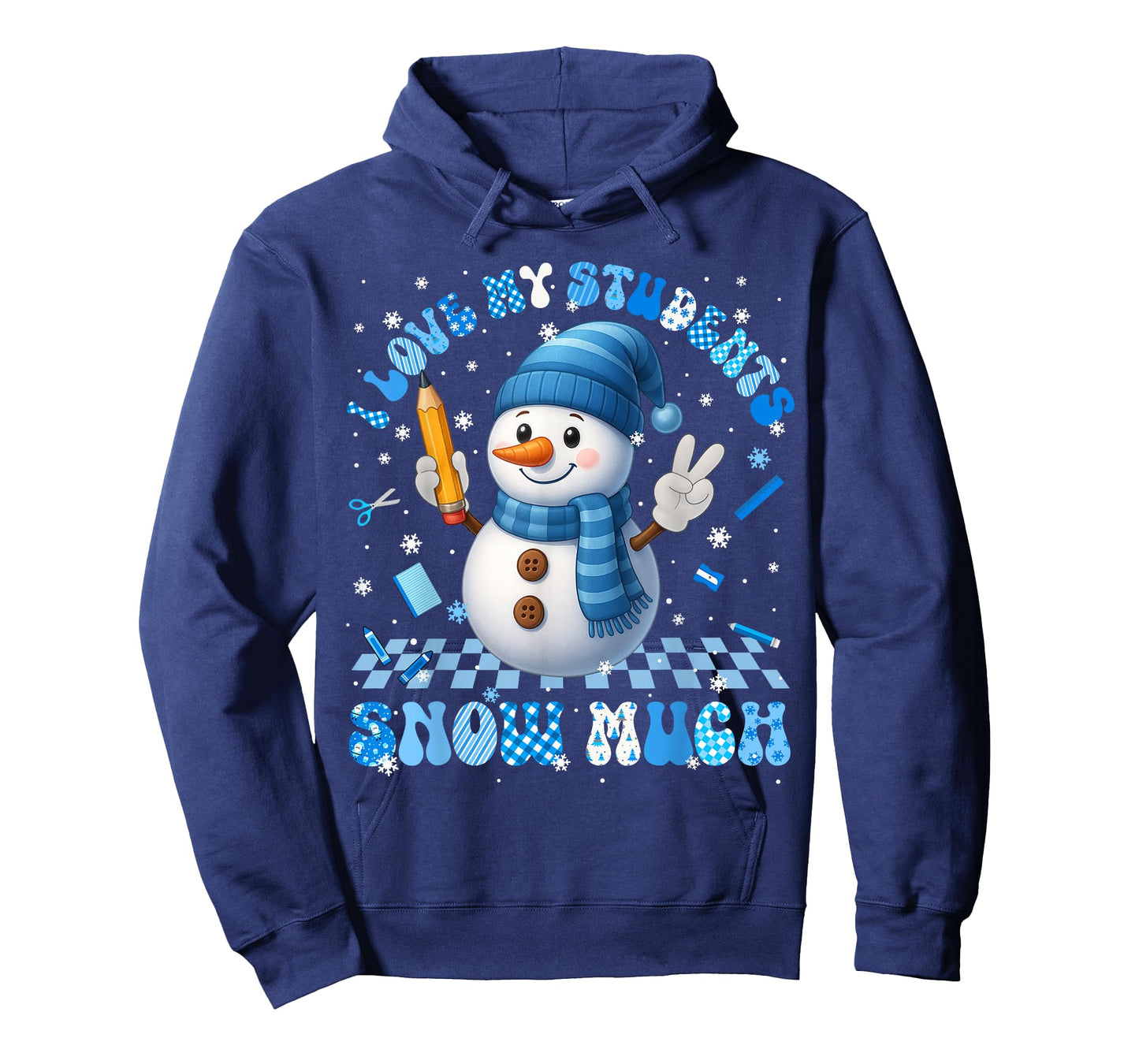 Love My Student Snow Much Snowman Xmas Teacher Men Women T-Shirt