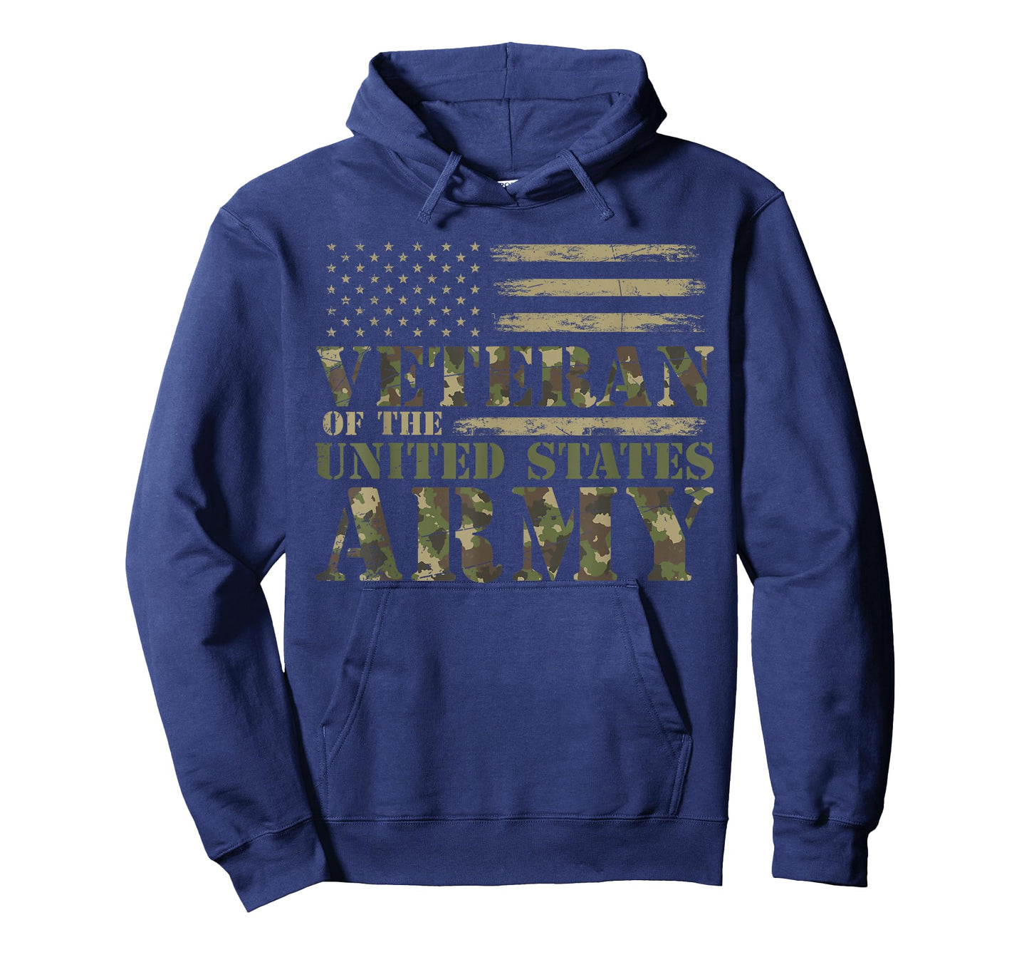 Proud Soldier United States Army USA Flag Camouflage Veteran T-Shirt
