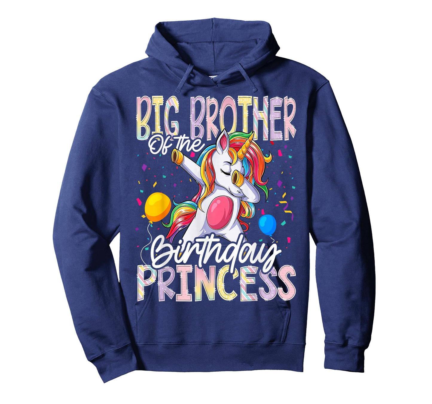 Big Brother of The Birthday Princess Dabbing Unicorn T-Shirt