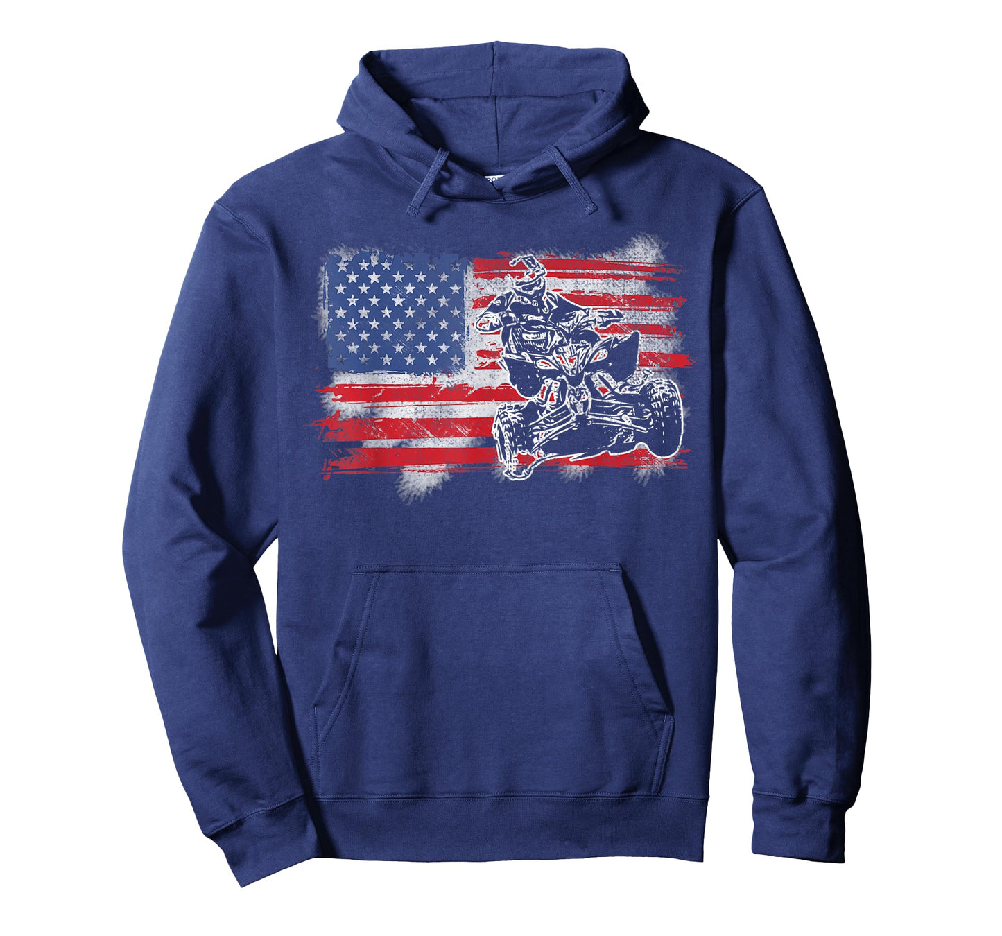 American USA Flag ATV Four Wheeler Quad Bike Brap T-Shirt