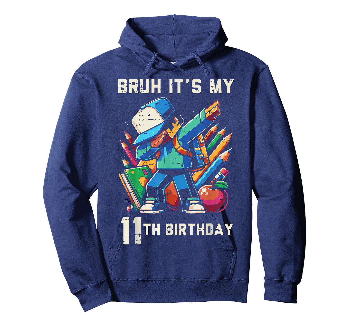 Bruh Its My 11th Birthday Pixel Dab 11 Bday Gamer Boys Kids T-Shirt