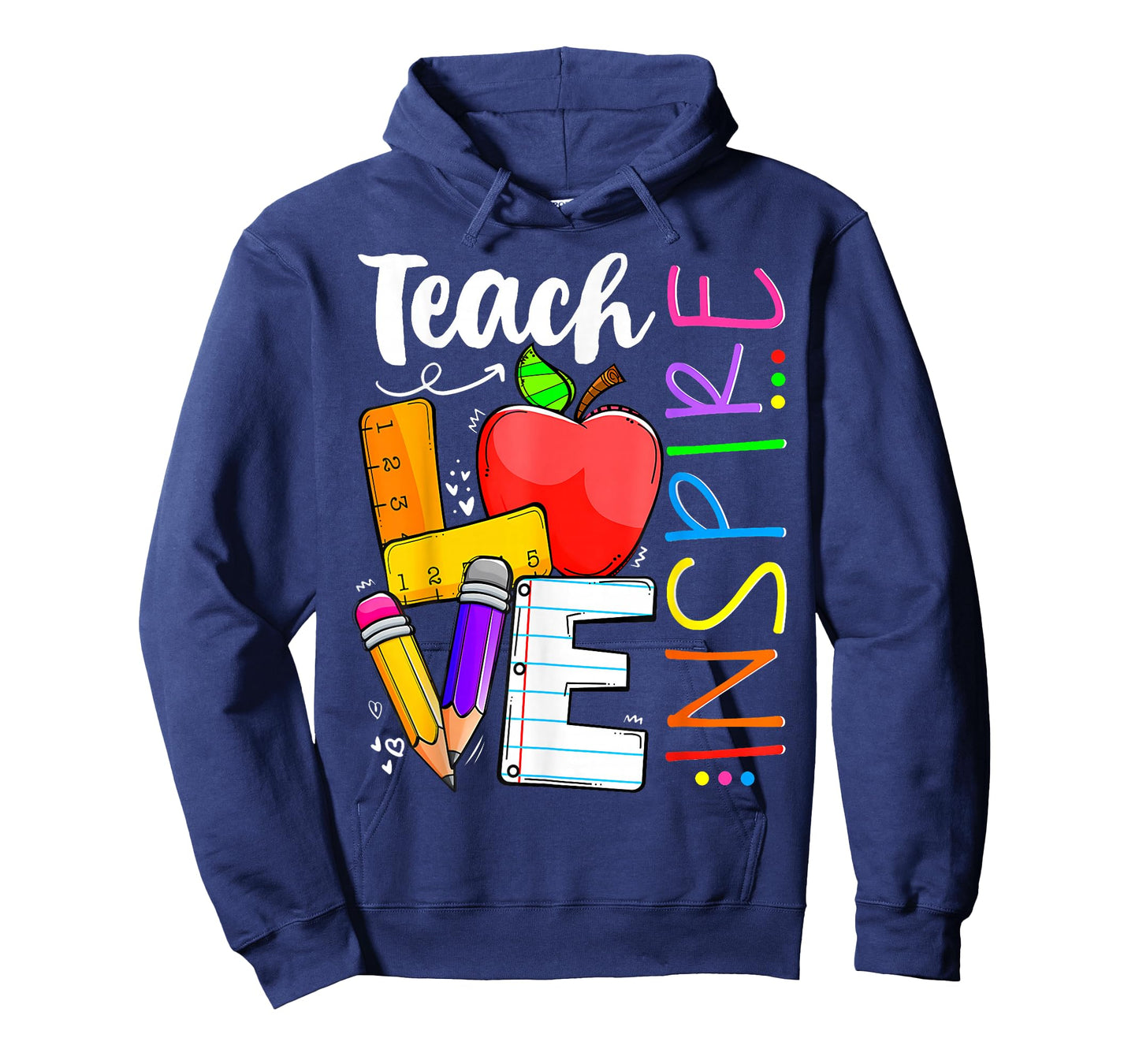 Cute Teach Love And Inspire Men Women Teacher T-Shirt