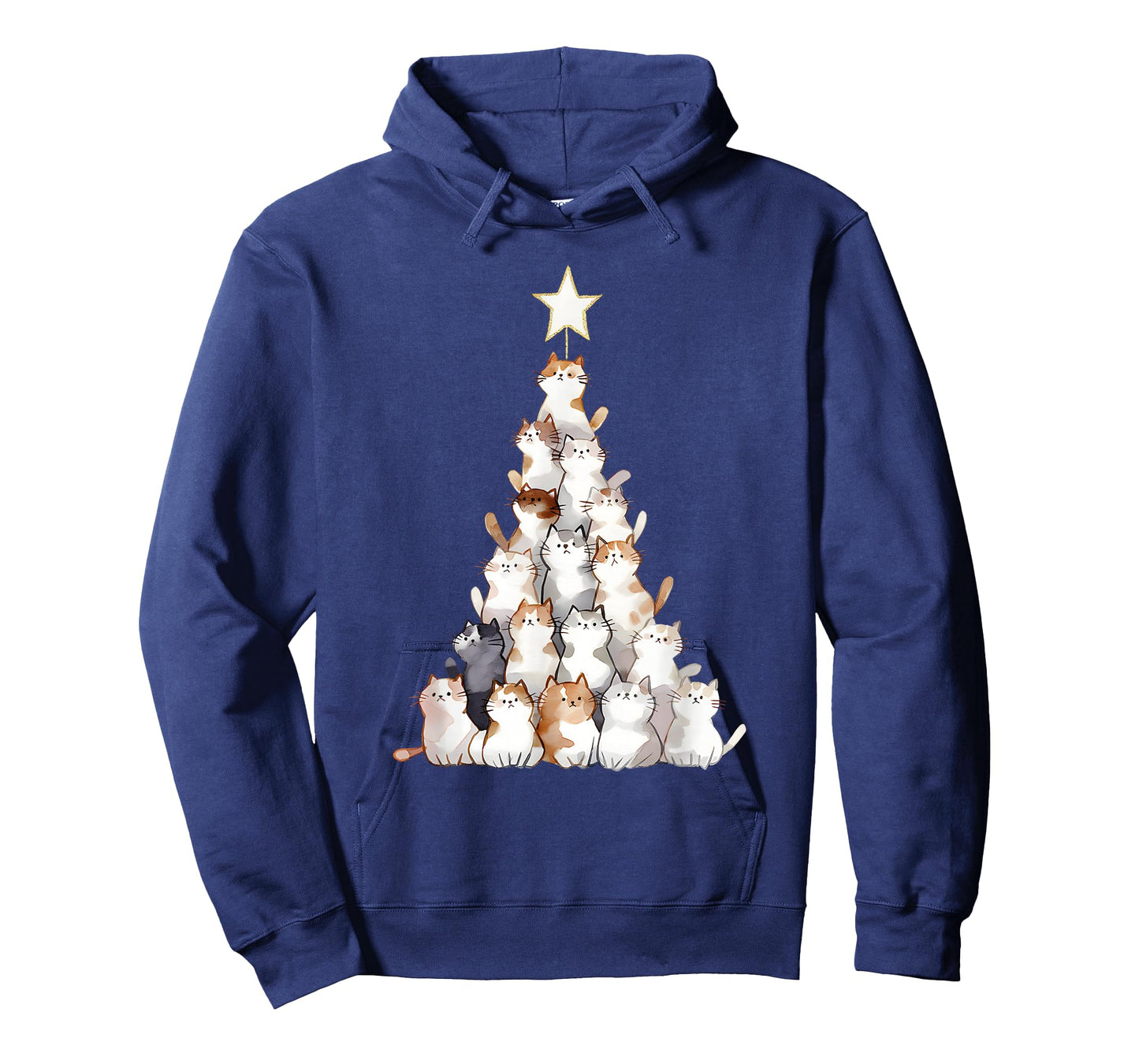 Funny Cat Tree Men Women Kids Cat Ugly Christmas T-Shirt