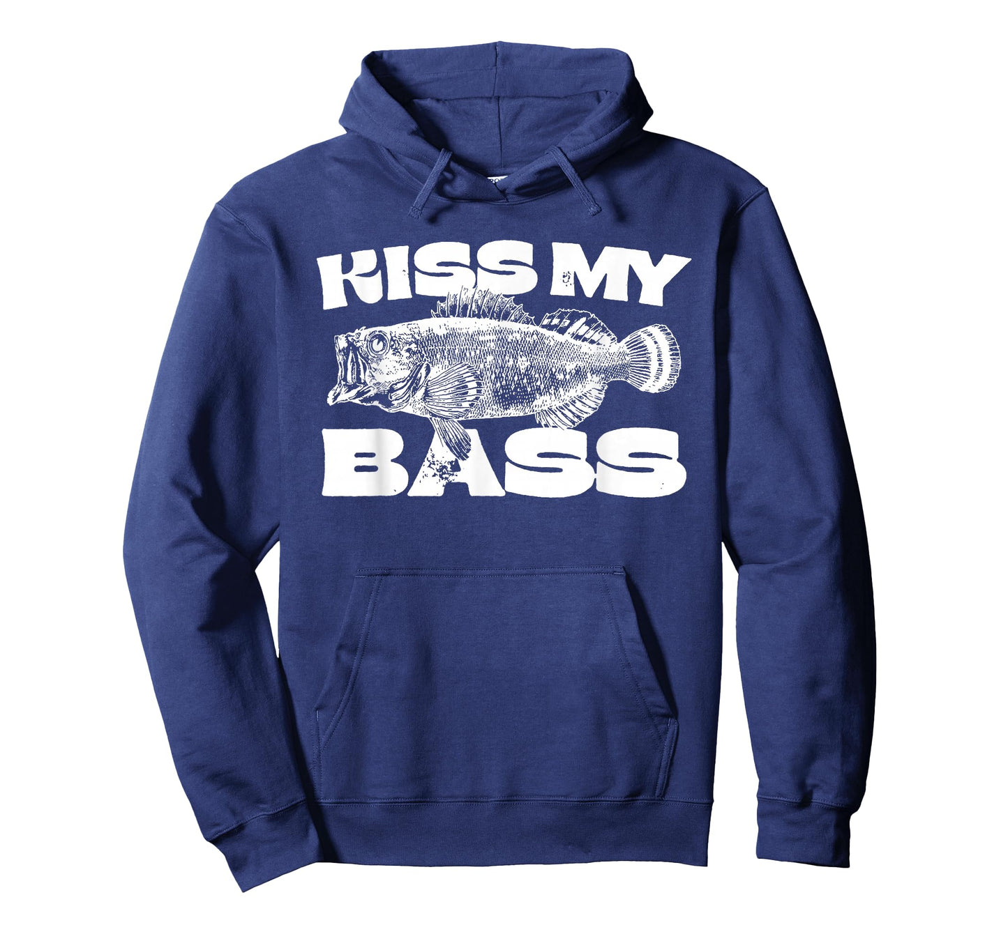 Funny Kiss My-Bass Fishing Lover Bass Fisher Womens Mens T-Shirt