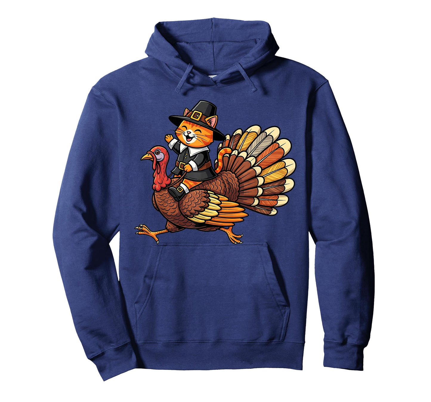 Funny Thanksgiving Cat Turkey Day Fall Autumn Women Men T-Shirt