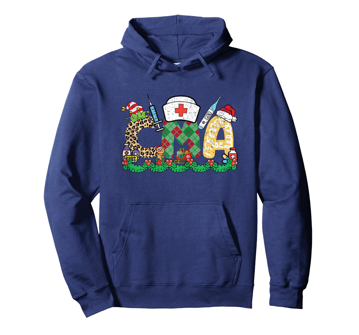 CMA Christmas Pajama X-Mas Certified Medical Assistant T-Shirt