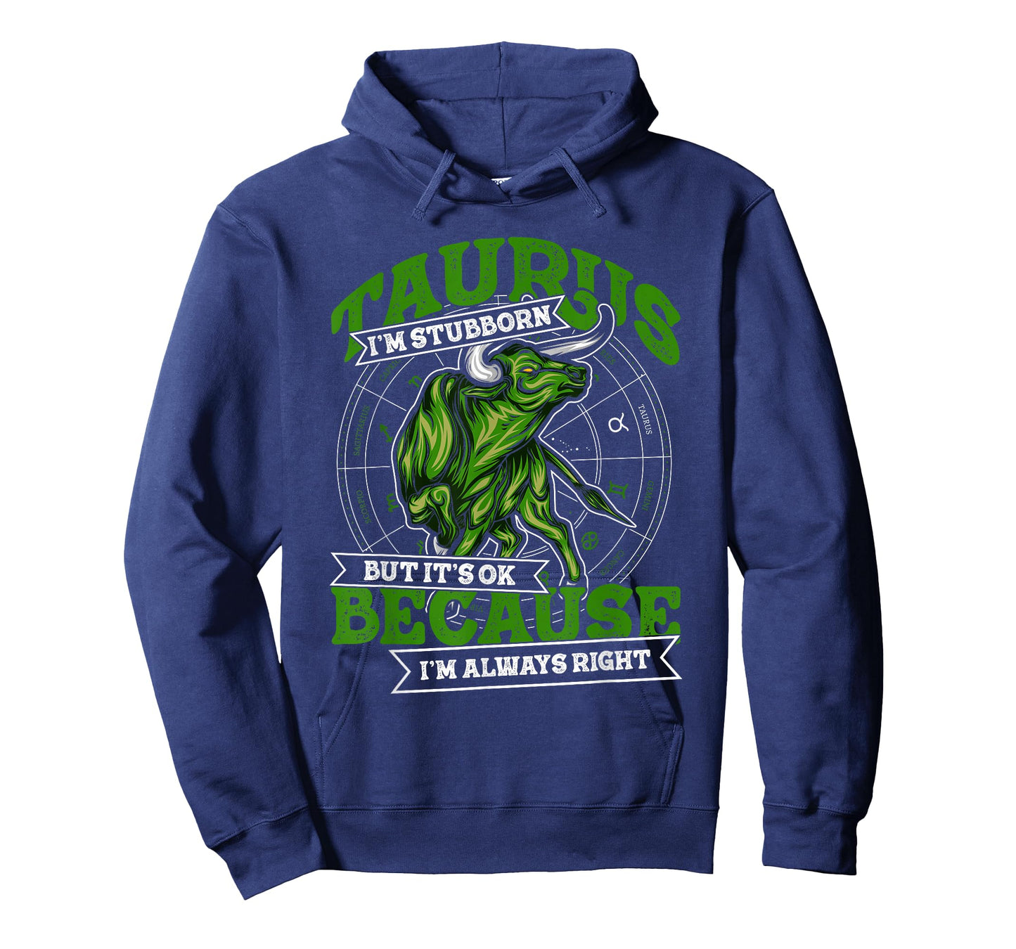 Taurus Zodiac Stubborn and Always Right May April Birthday T-Shirt Small