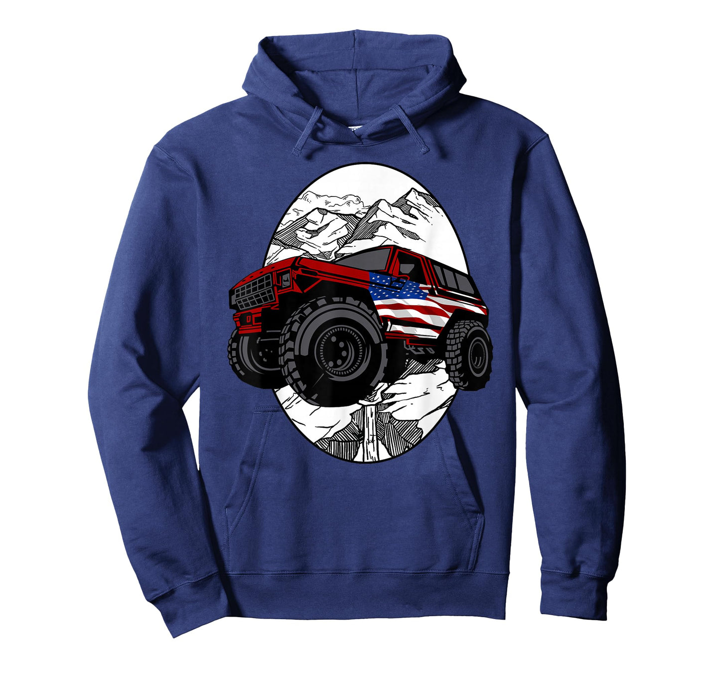 Overlanding Off Roading American Flag T-Shirt