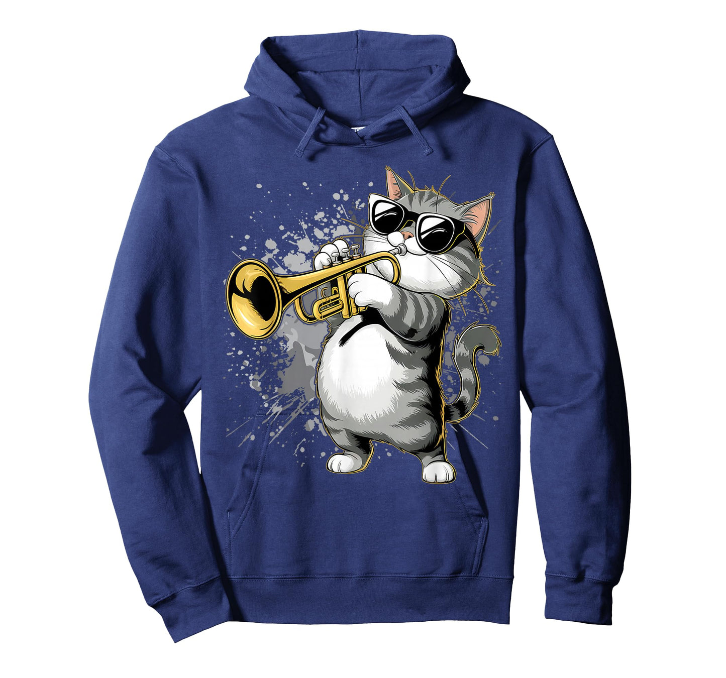 Musician Trumpet Player Funny Cat Playing Trumpet T-Shirt