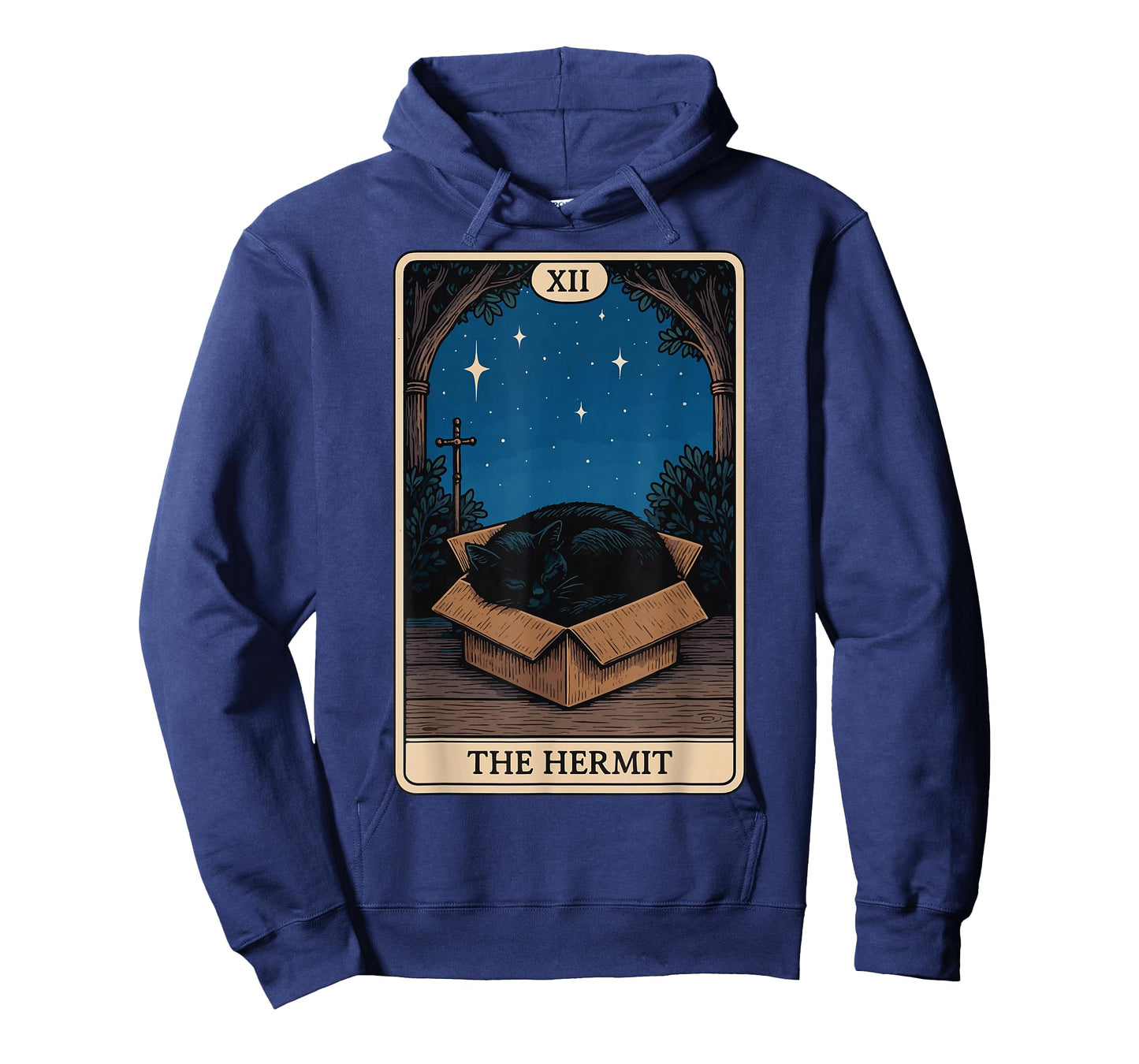 The Hermit Cat Tarot Card T-Shirt