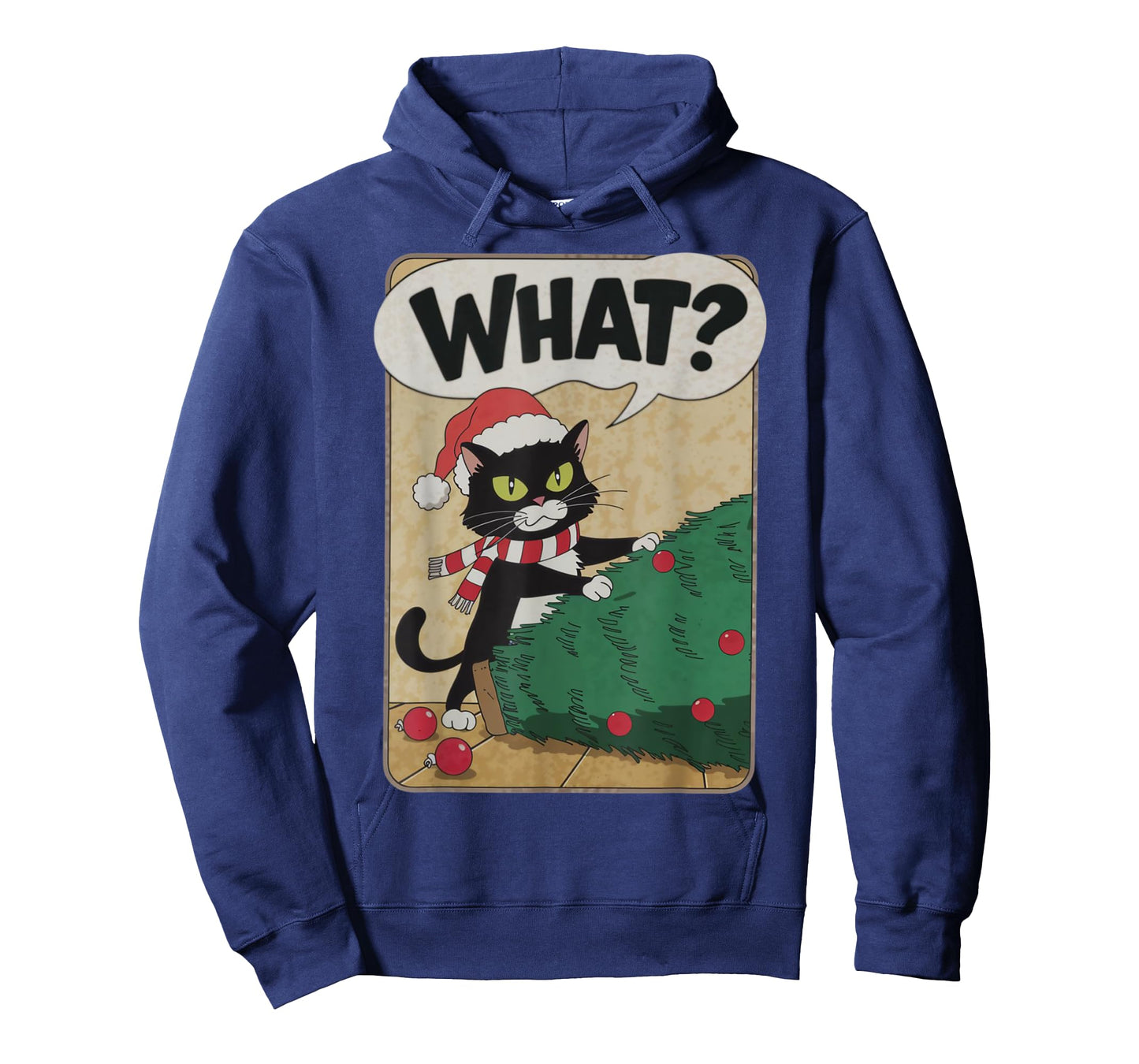 Funny Christmas Cat Christmas Tree Meowy Christmas T-Shirt