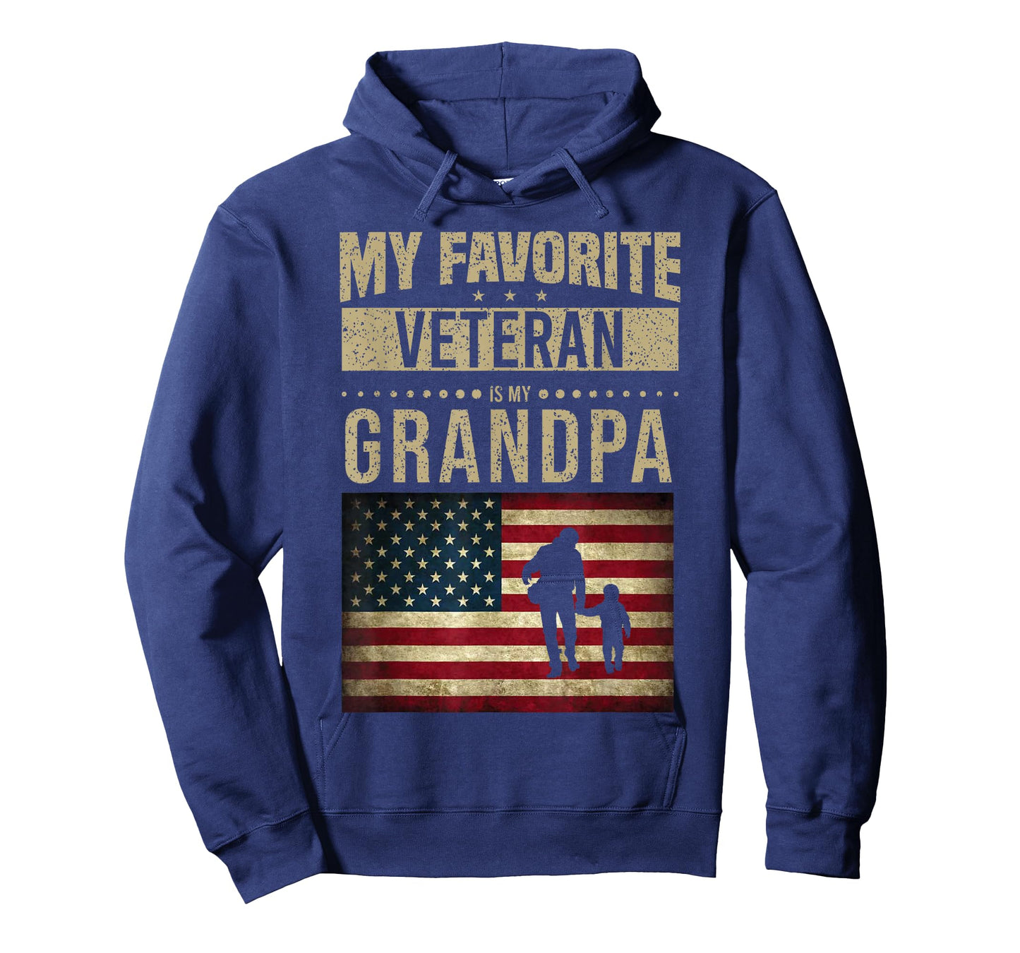My Favorite Veteran Is My Grandpa American Flag Veteran Day T-Shirt