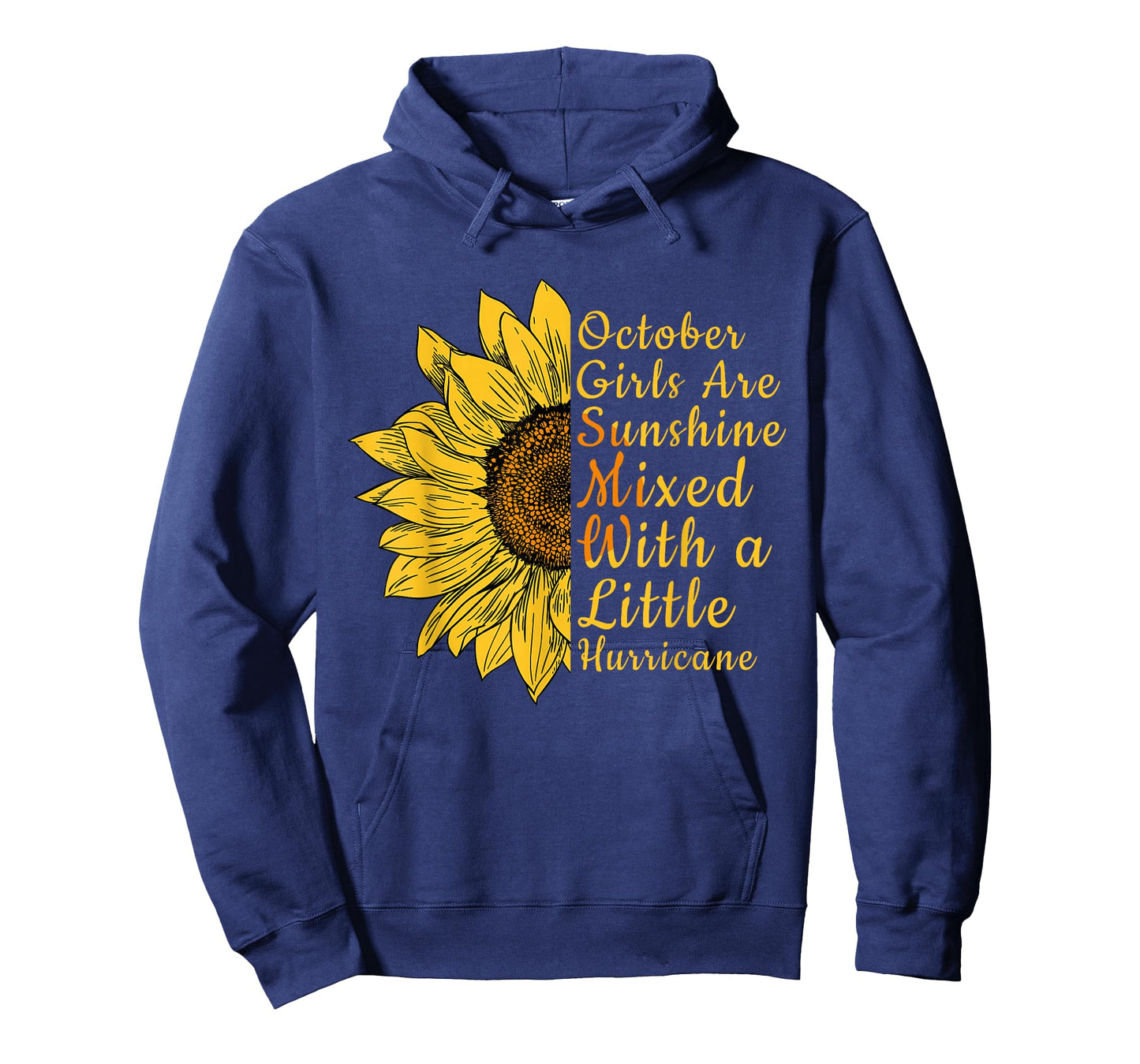 Sunflower Born in October Birthday Gift for Women T-Shirt