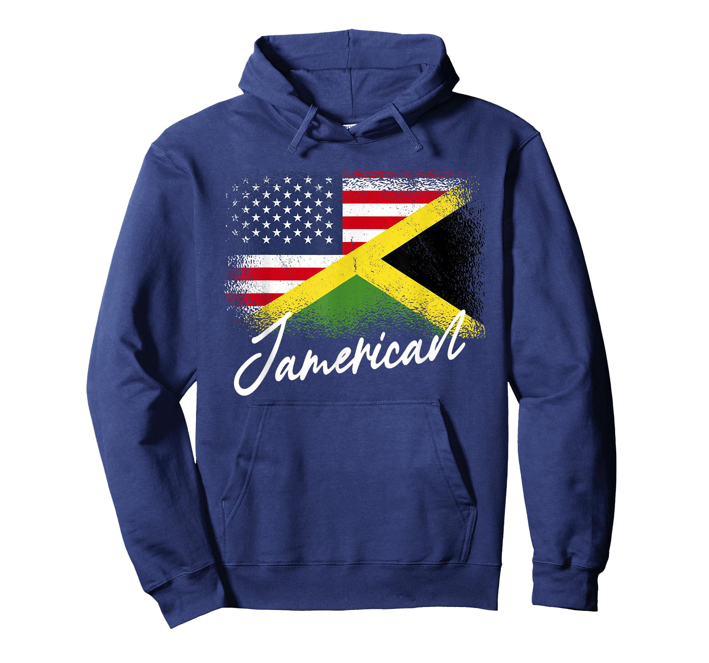 Jamerican - American Jamaican Roots America Jamaica Flag T-Shirt