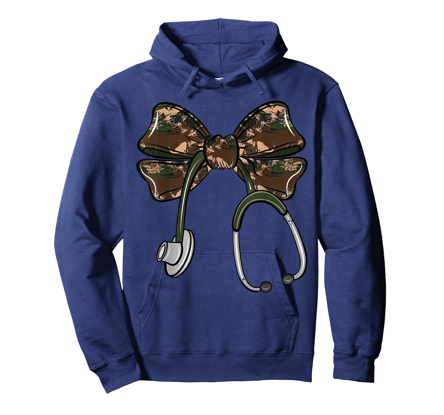 Cute Camo Nurse Coquette Bow Stethoscope Registered Nurse T-Shirt