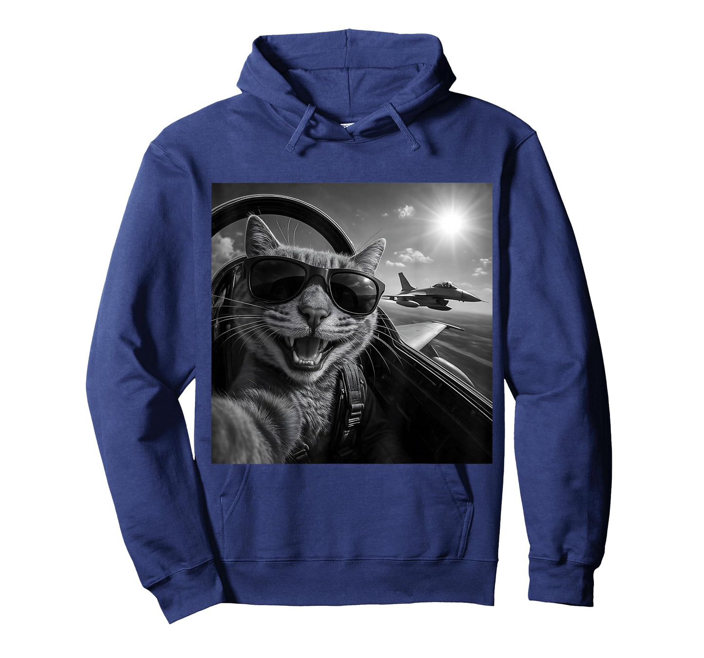 Cat Selfie Jet Plane Funny Cat Gifts for Men Women Children T-Shirt