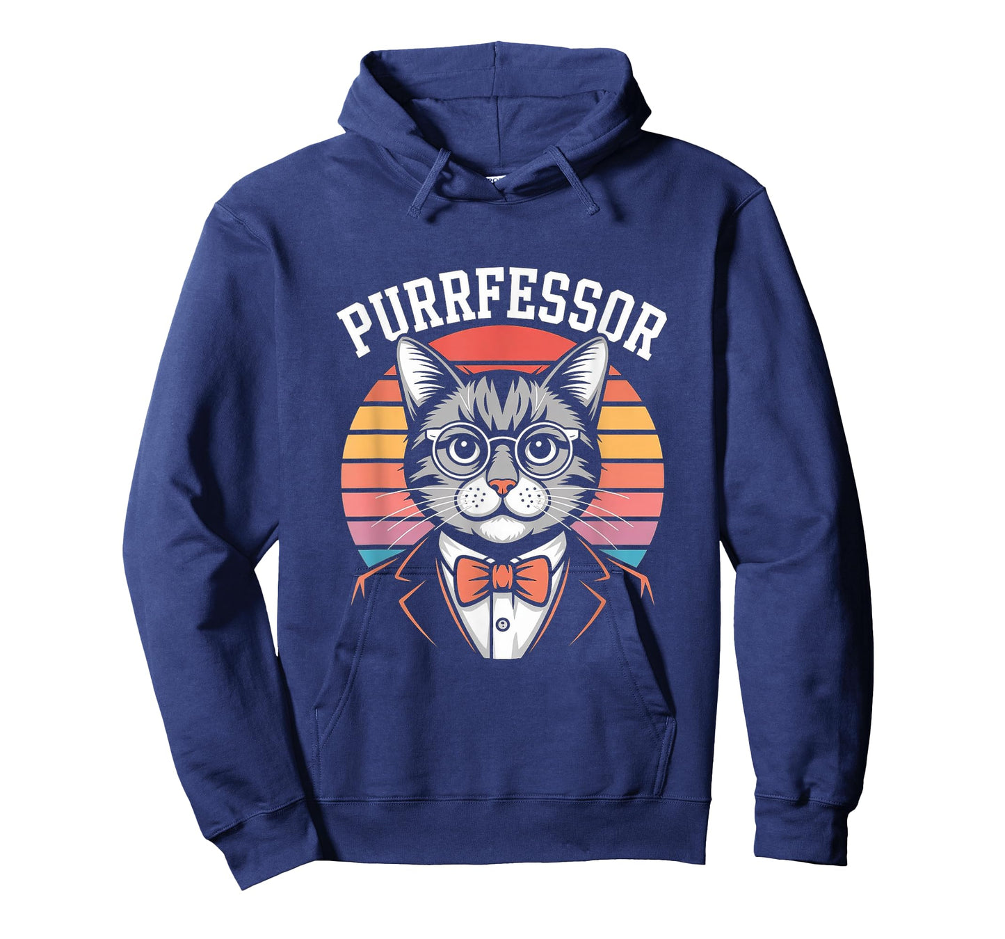 Funny Professor Pun Cat Purrfessor Academic Retro T-Shirt