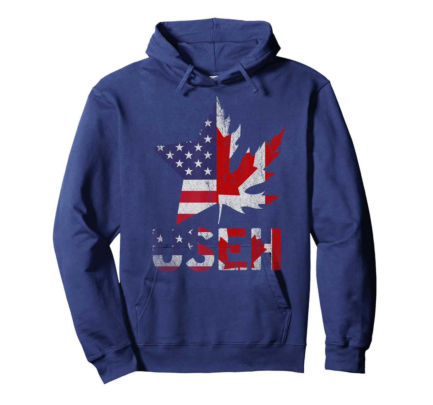 USEH Patriotic USA Star Canadian Maple Leaf Canada T-Shirt
