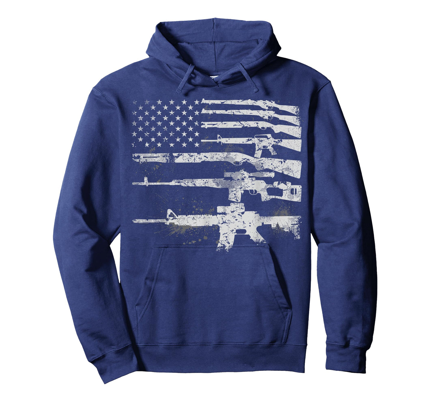 Gun for Men Women Machine Guns USA Flag 2A Gifts T-Shirt